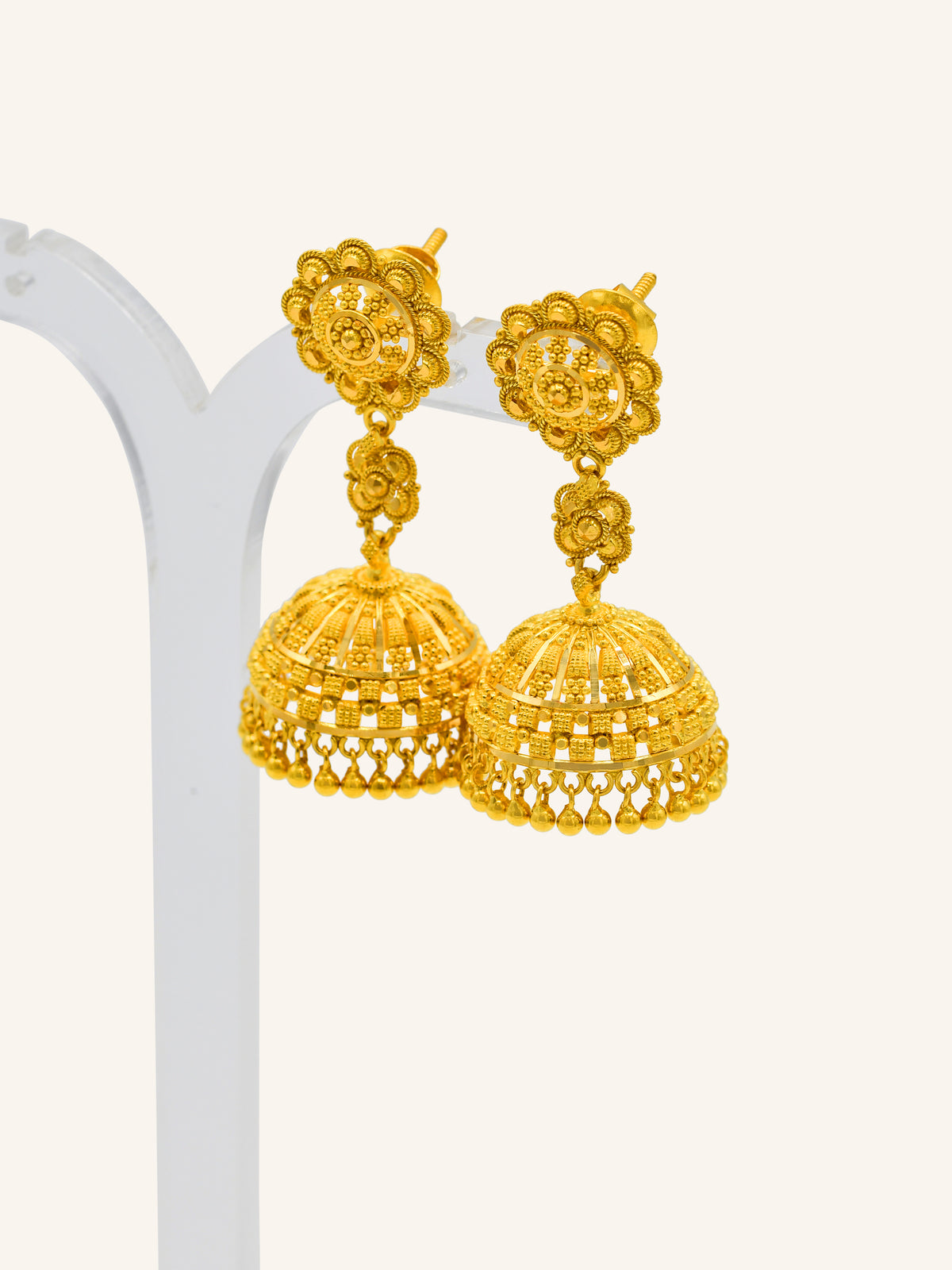 22ct Gold Jhumki Earrings