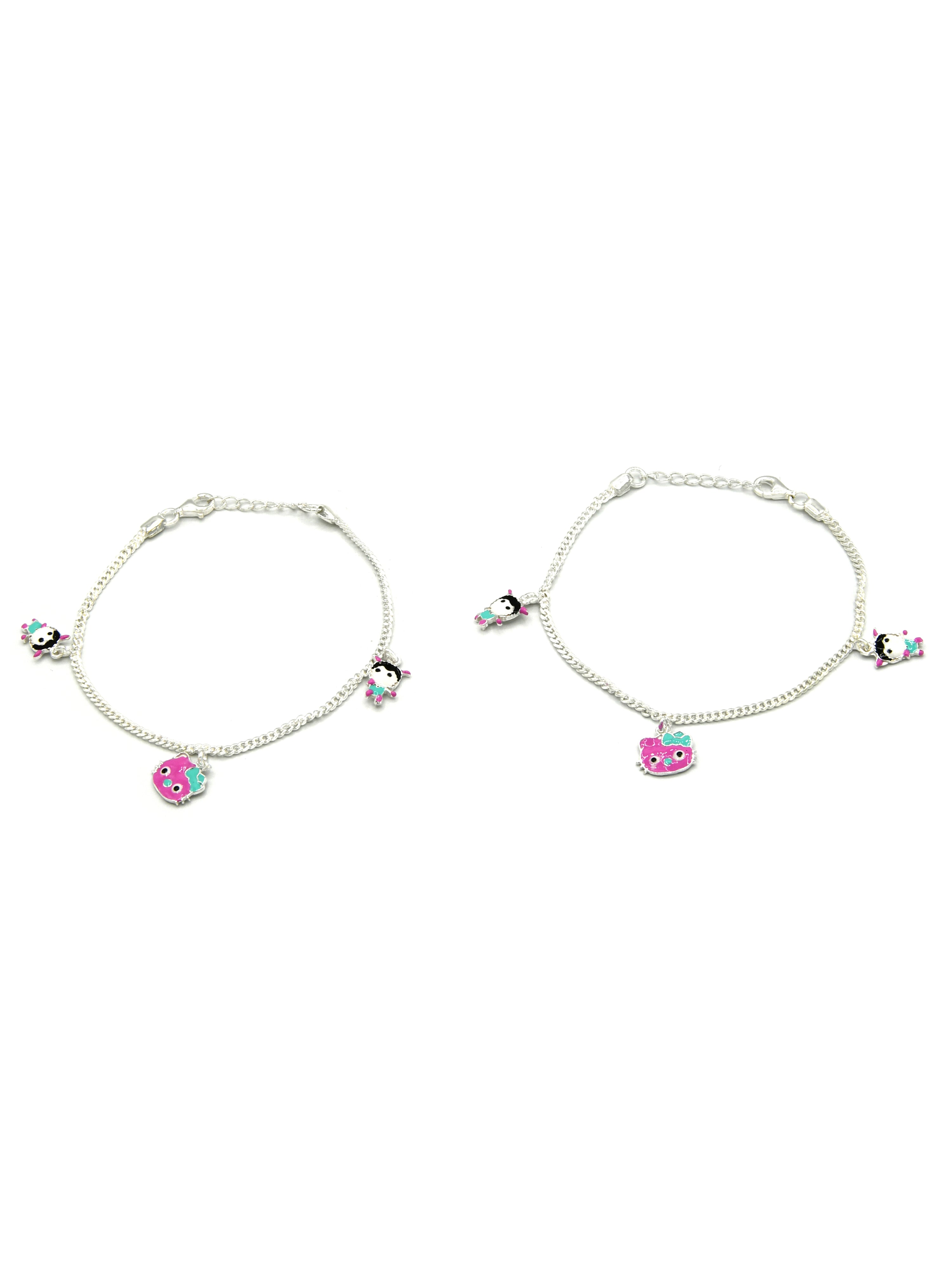 Sterling Silver 2 PC Bracelet - Roop Darshan
