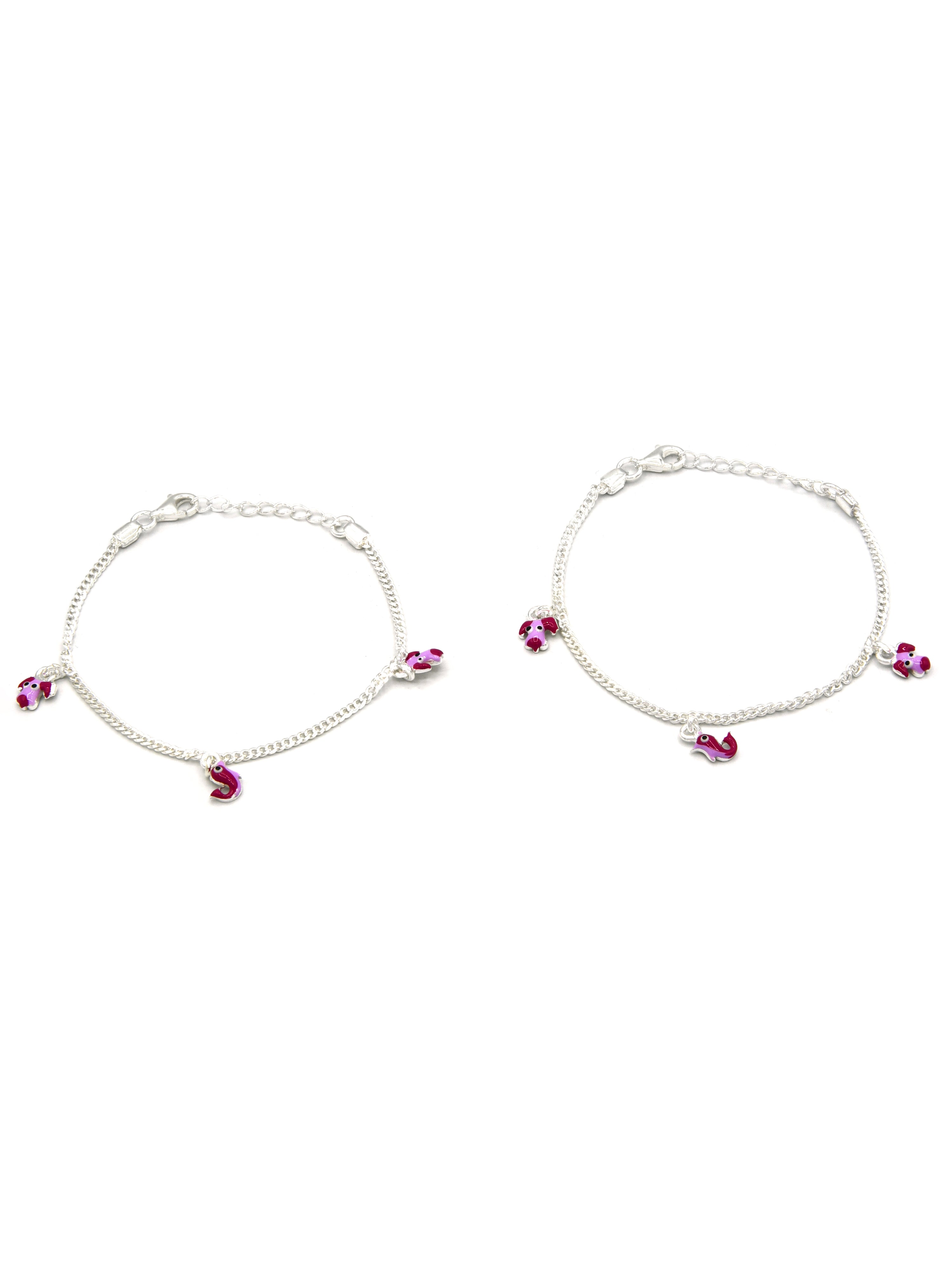 Sterling Silver 2 PC Bracelet - Roop Darshan
