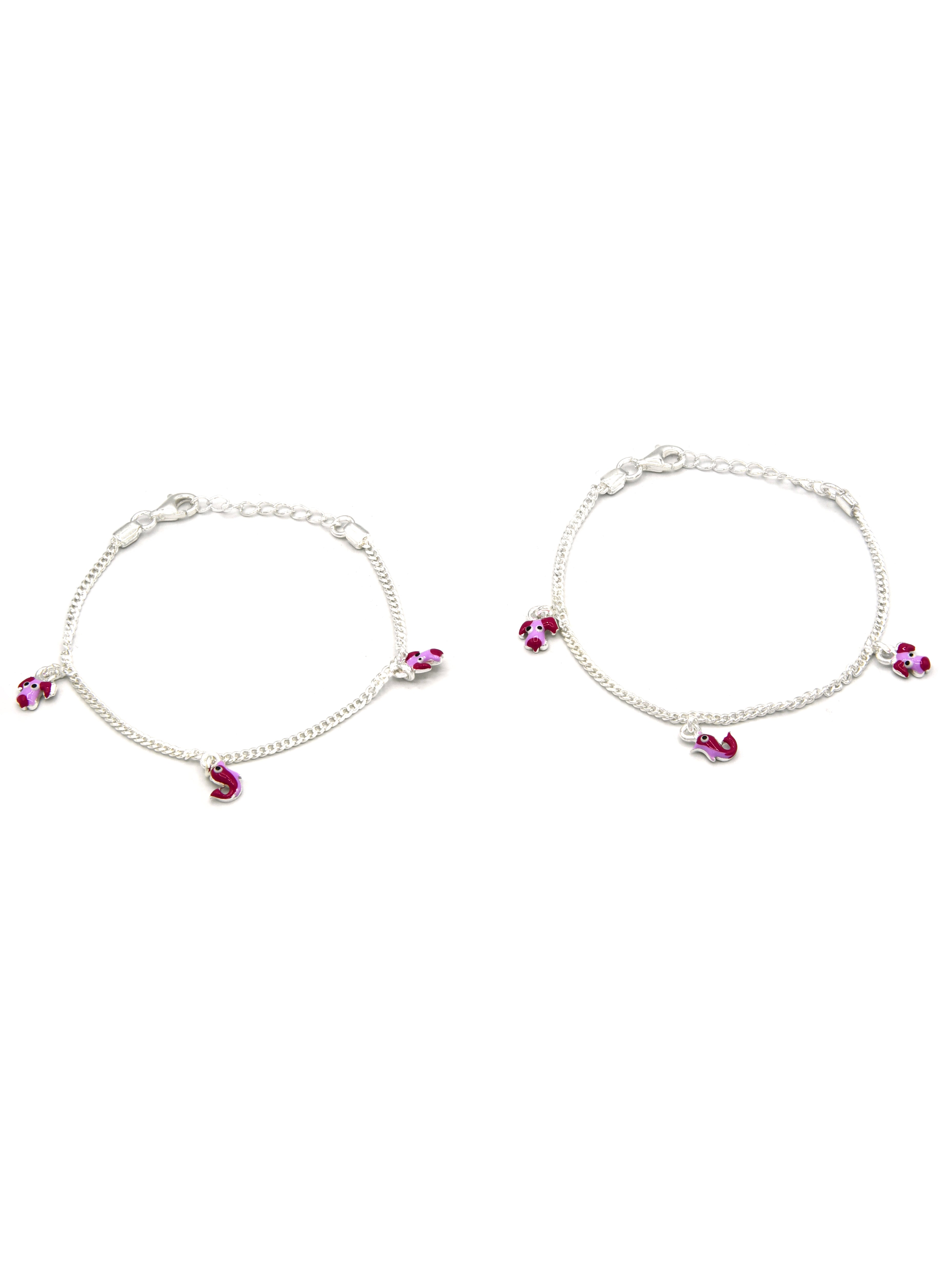 Sterling Silver 2 PC Bracelet - Roop Darshan