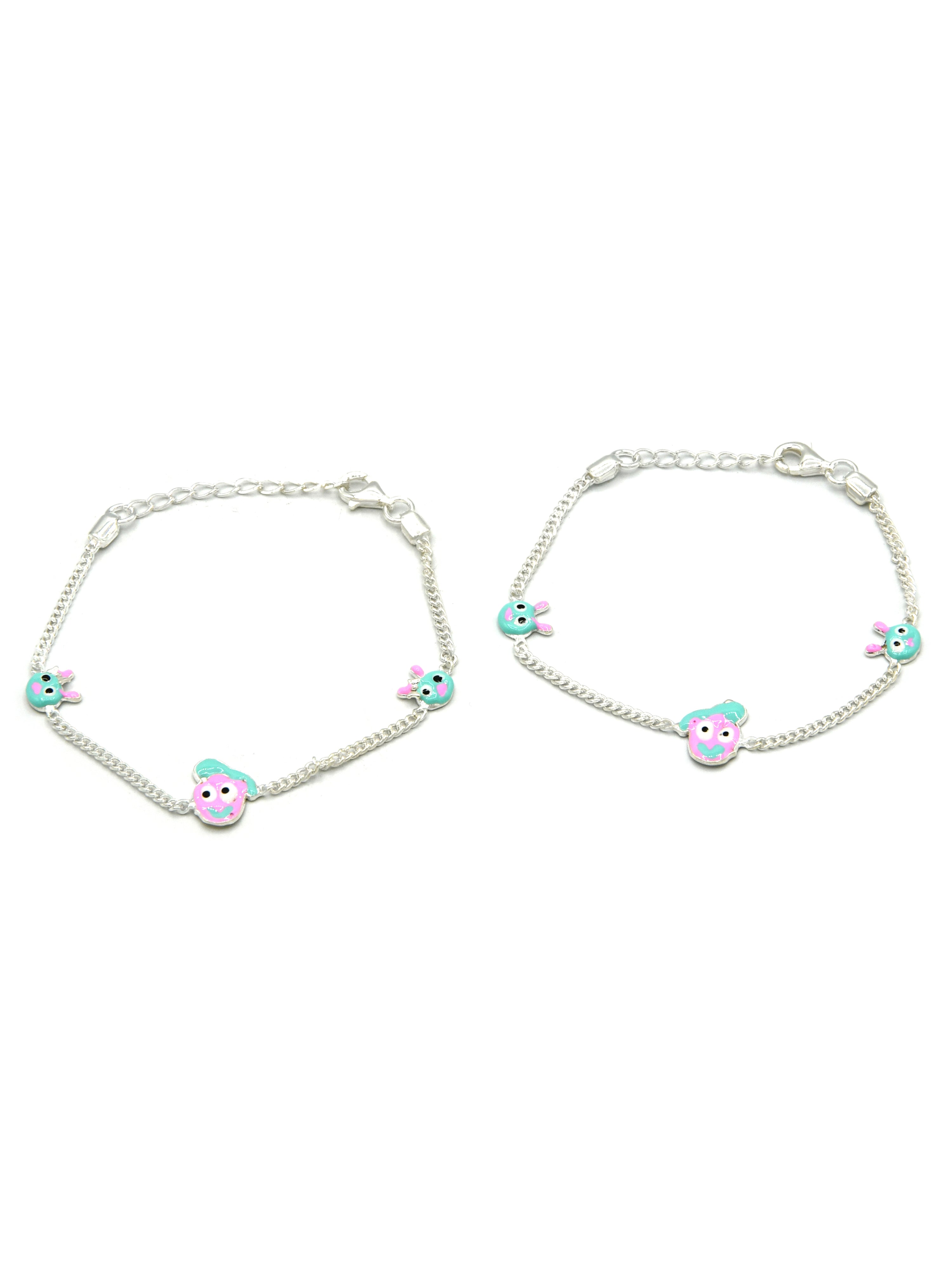Sterling Silver 2 PC Bracelet - Roop Darshan