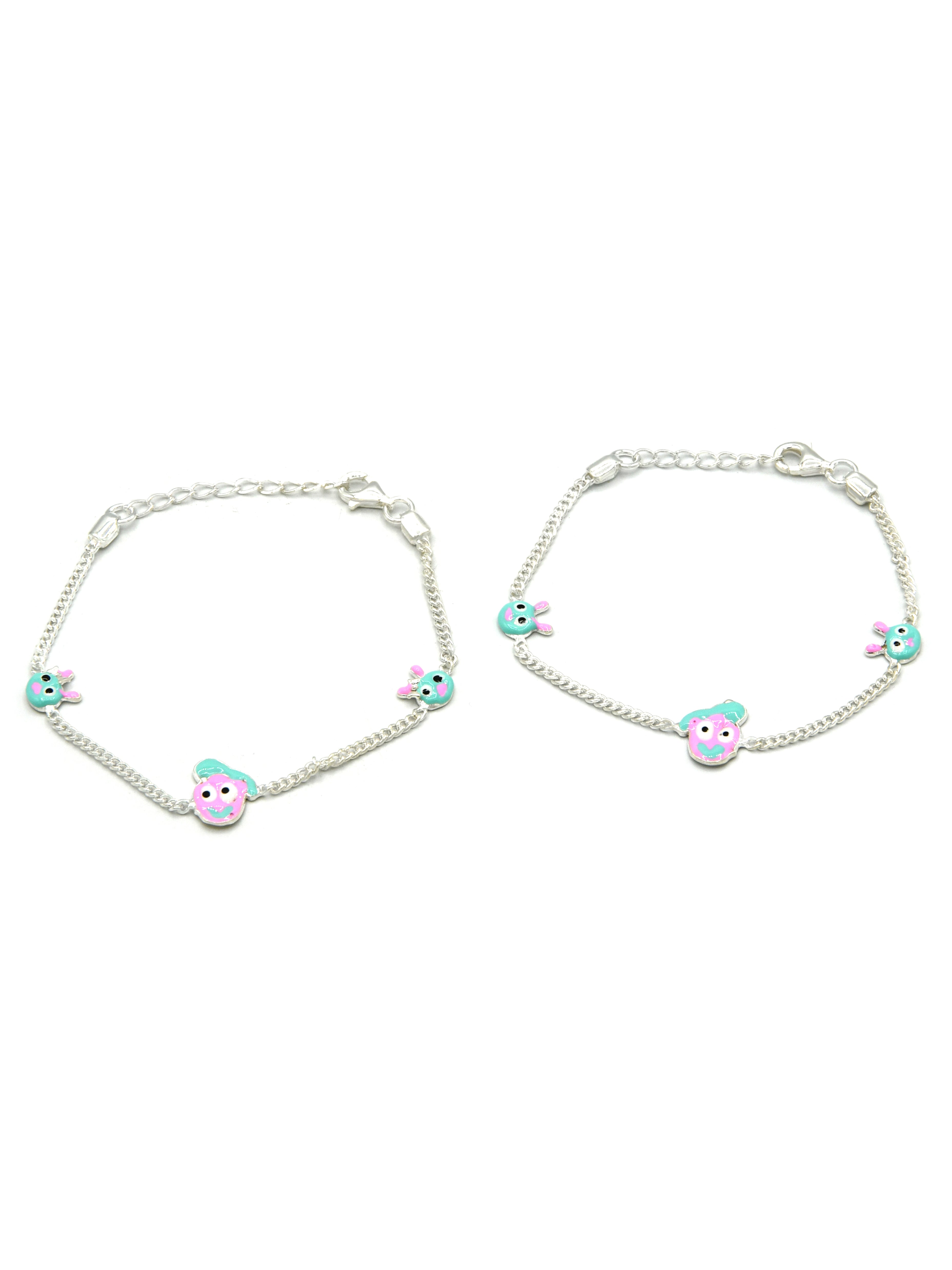 Sterling Silver 2 PC Bracelet - Roop Darshan