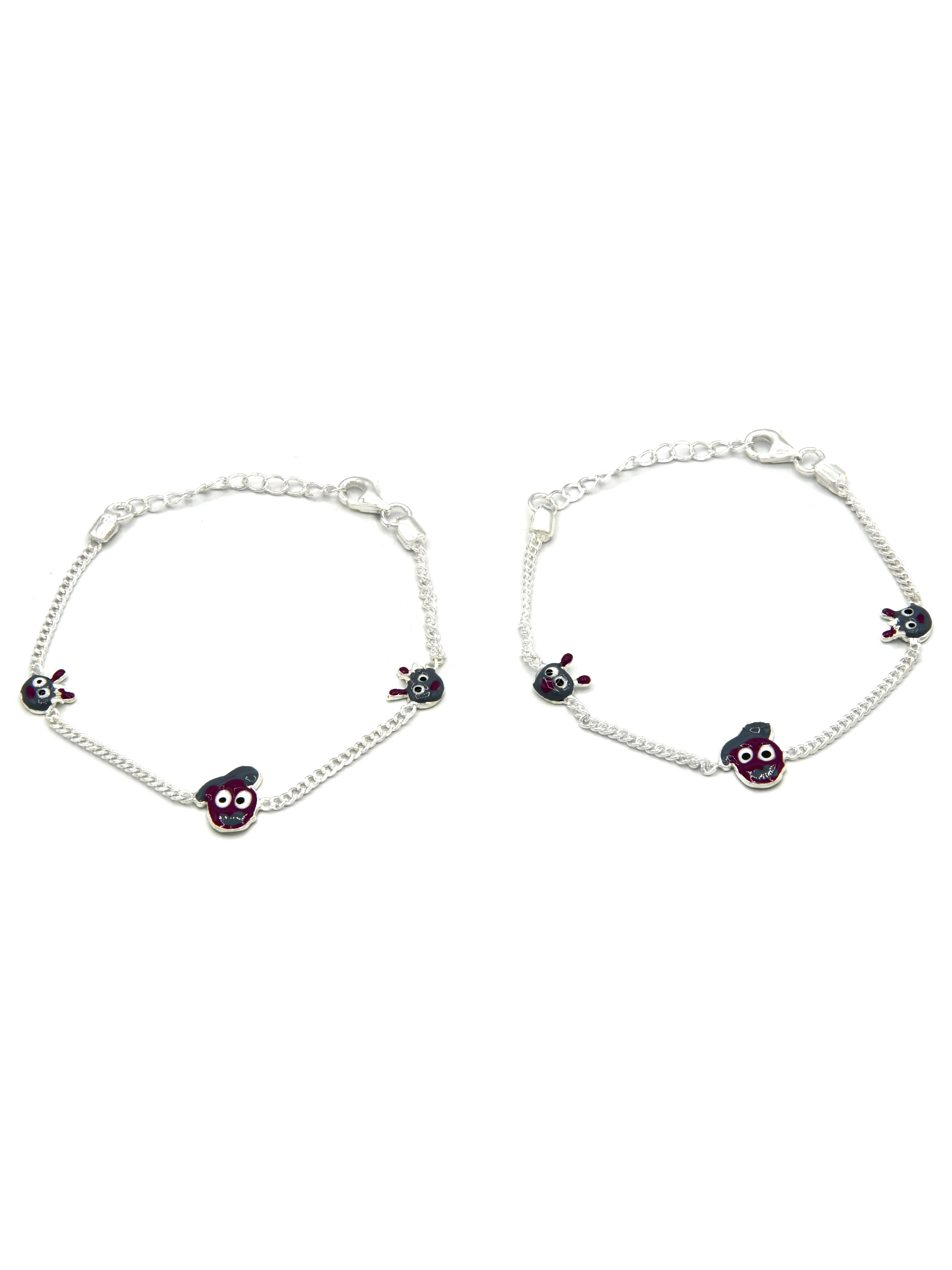 Sterling Silver 2 PC Bracelet - Roop Darshan