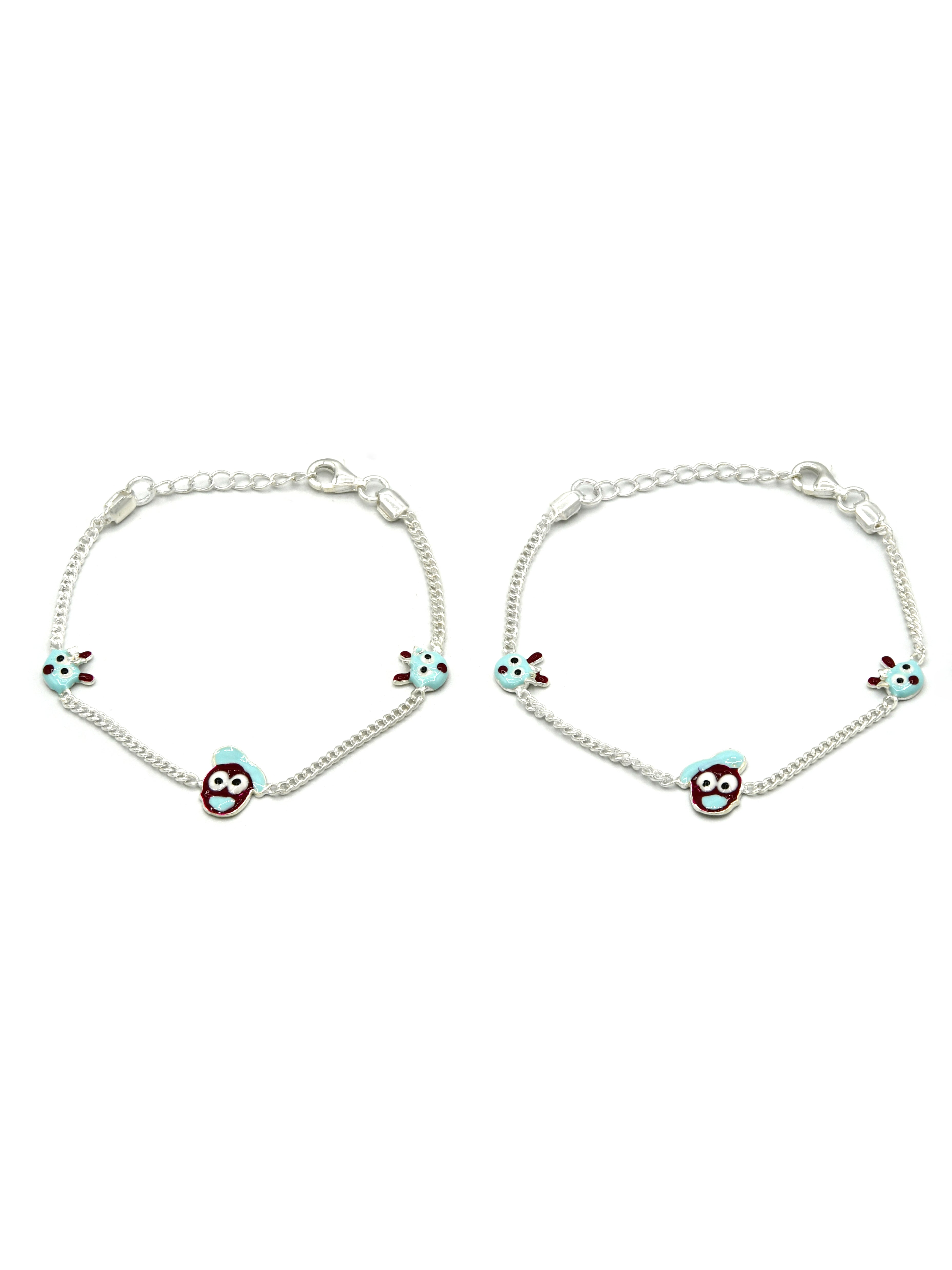 Sterling Silver 2 PC Bracelet - Roop Darshan