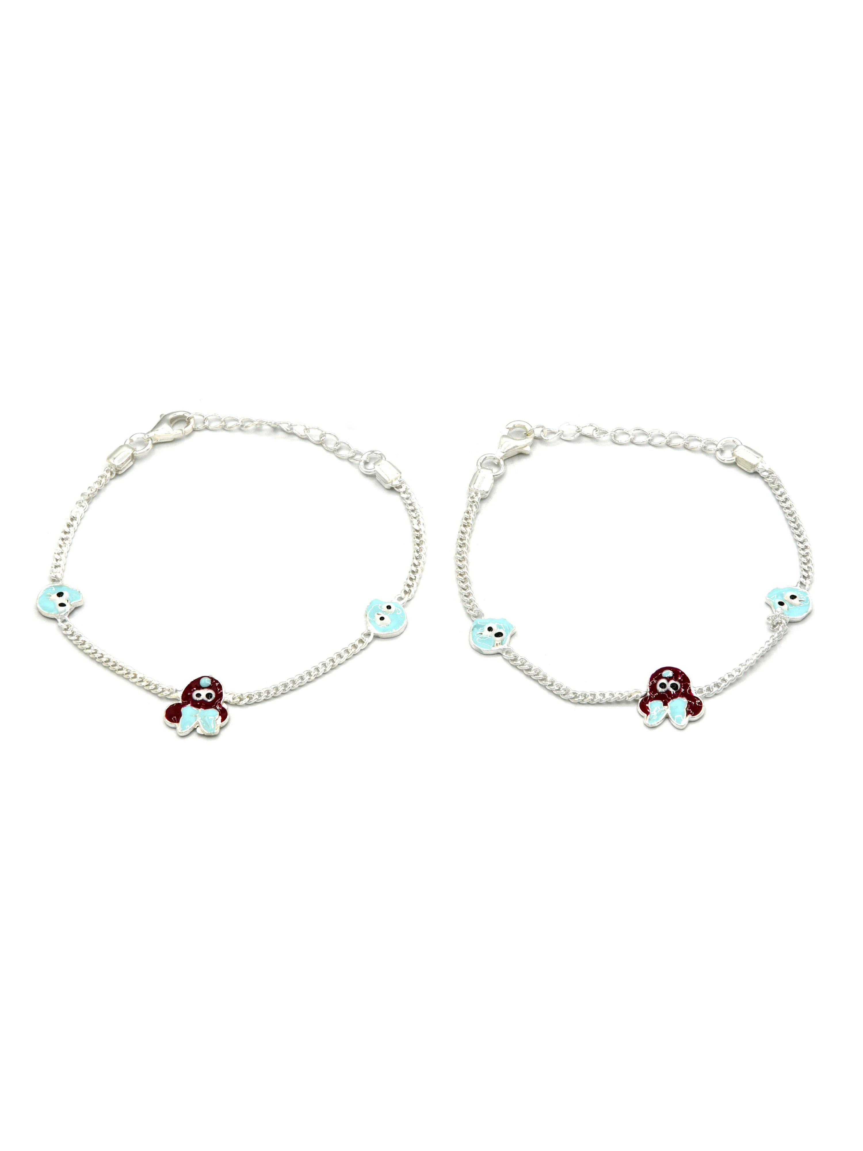 Sterling Silver 2 PC Bracelet - Roop Darshan