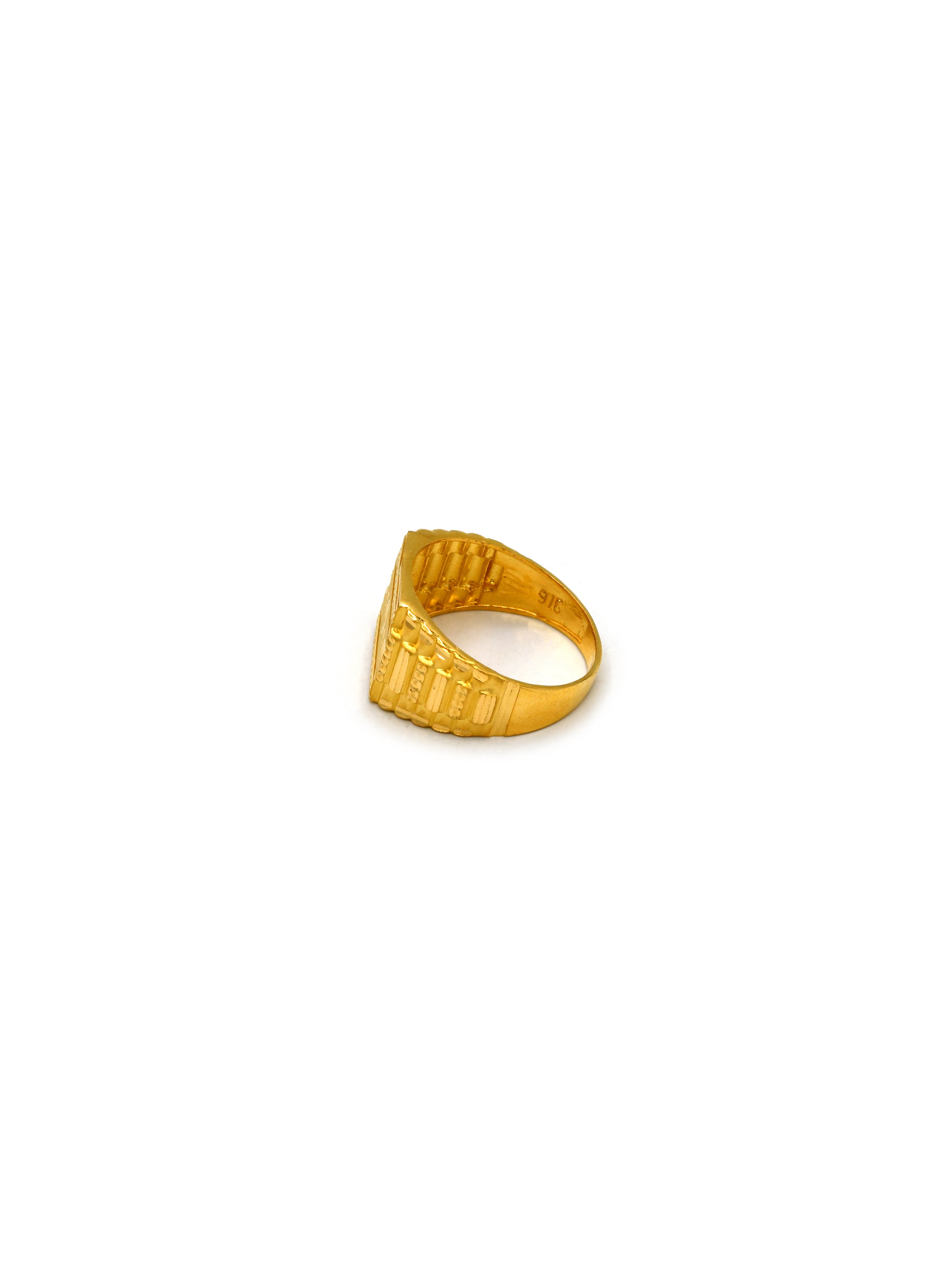 22Ct Gold Mens Ring - Roop Darshan