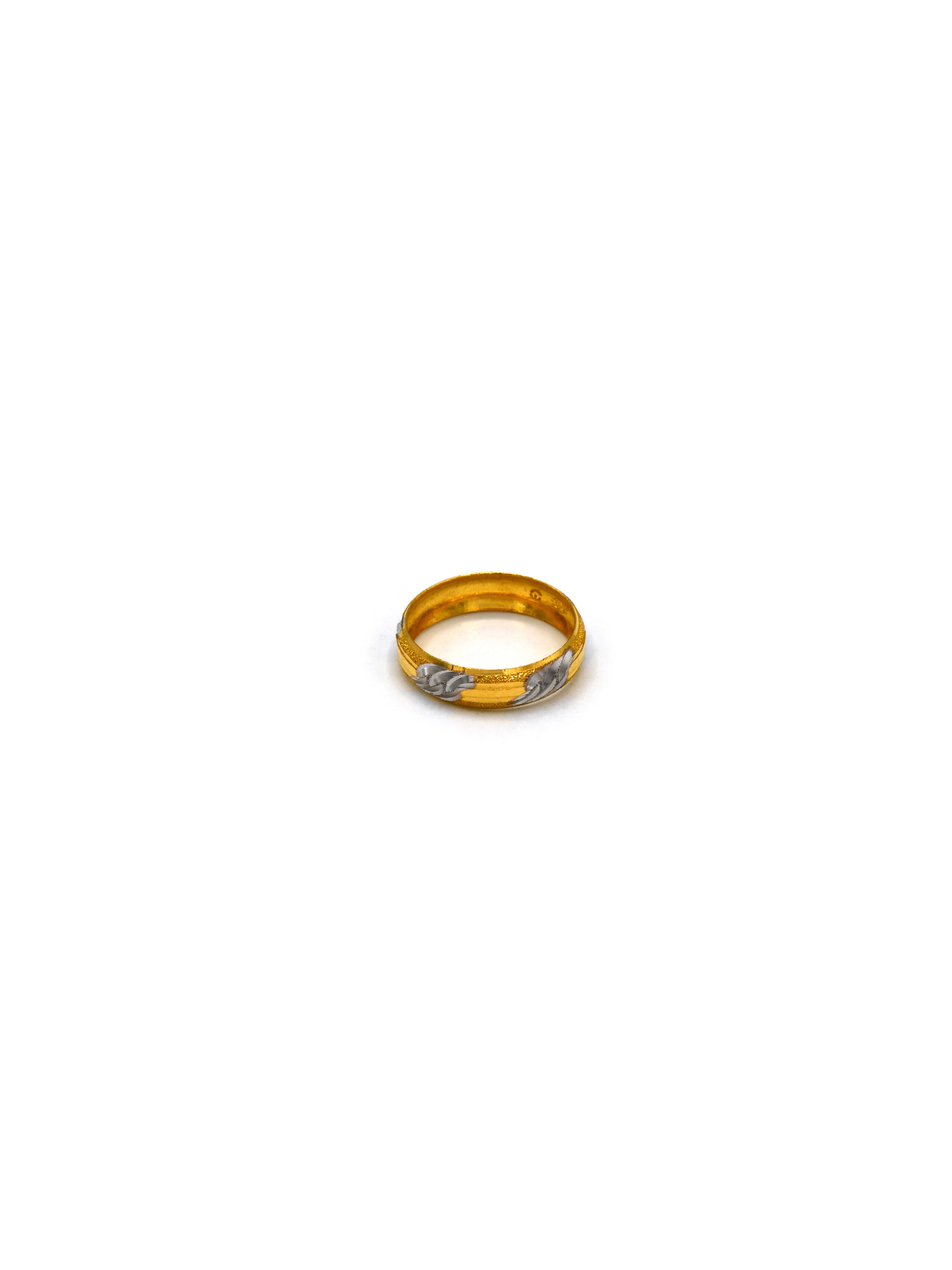22ct Gold Two Tone Band Ring