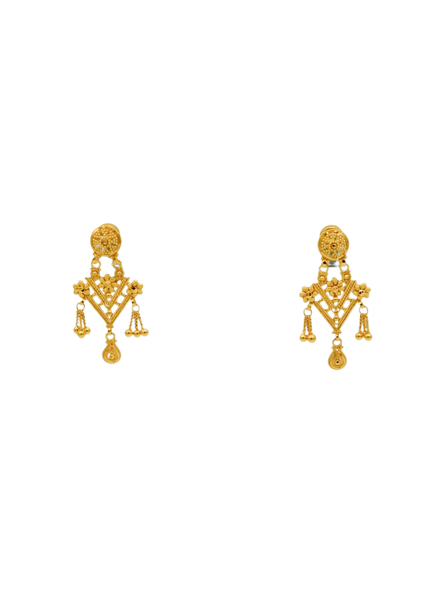 22Ct Gold Necklace Set - Roop Darshan