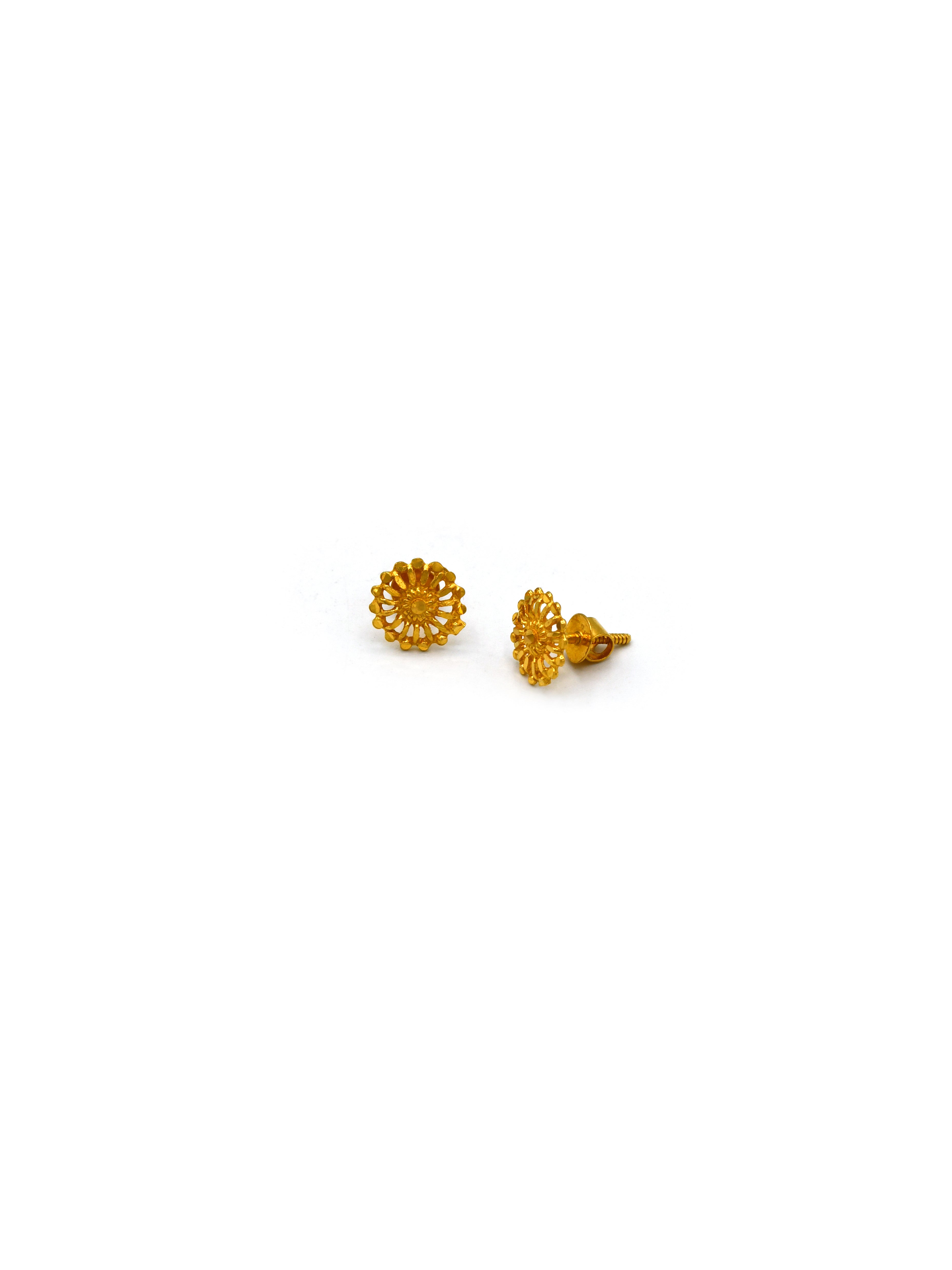 22Ct Gold Stud Earring - Roop Darshan