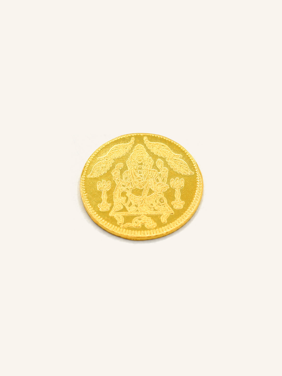 22ct Gold Coin Laxmi Ganesh 1.04 GMS - Roop Darshan
