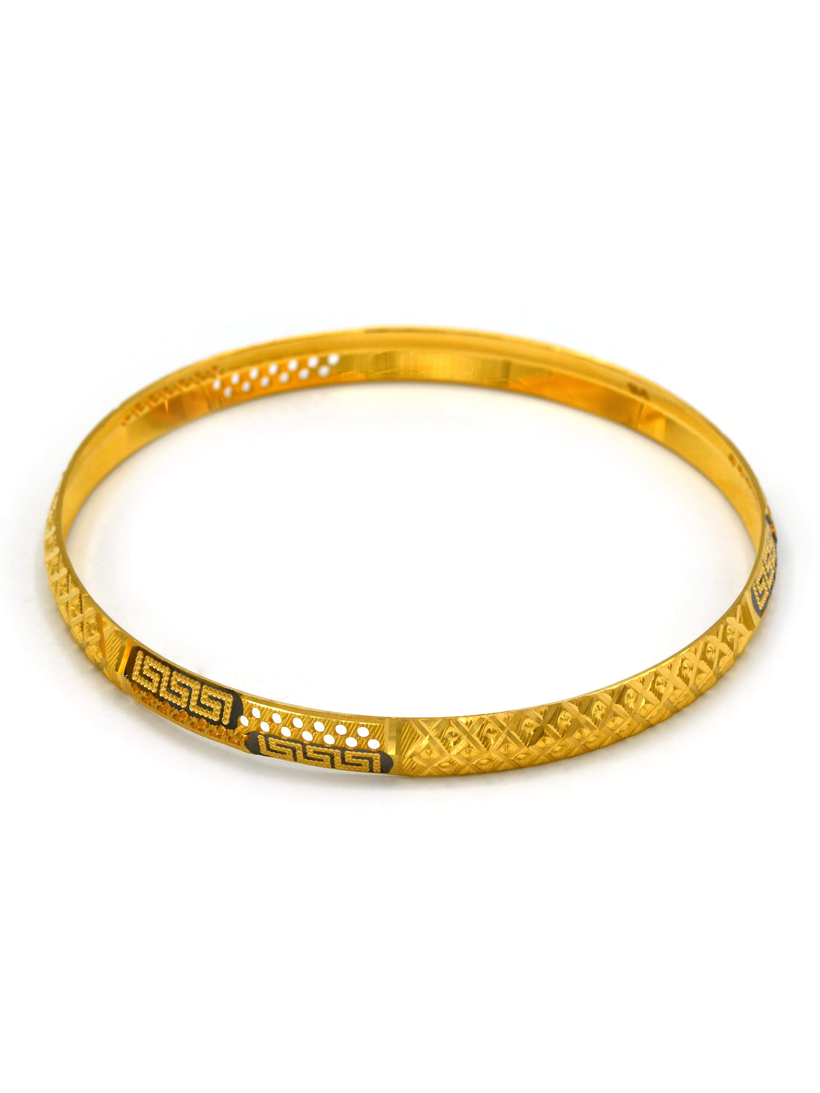 22Ct Gold 2 Piece Bangle - Roop Darshan
