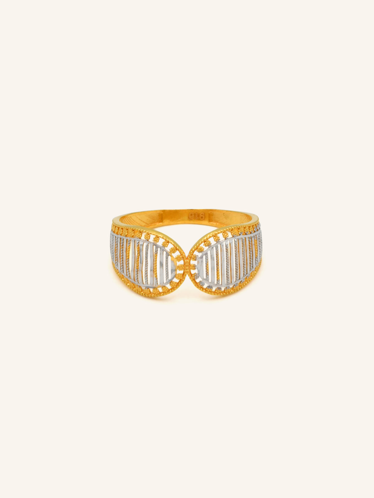22ct Gold Two Tone Ring