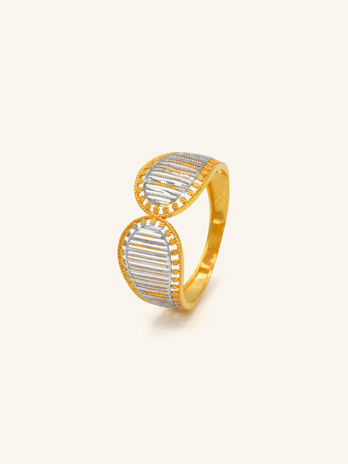 22ct Gold Two Tone Ring