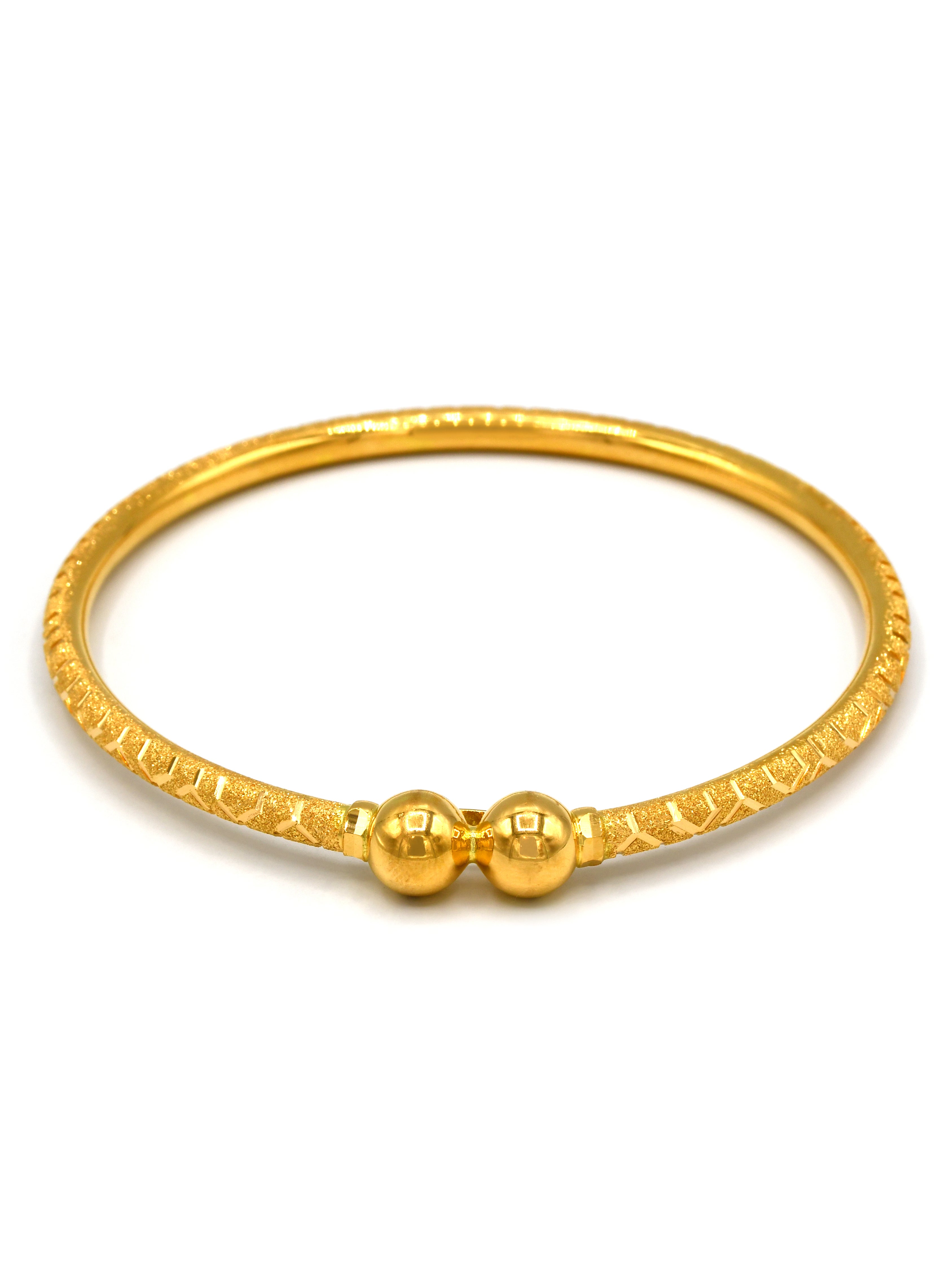 22ct Gold 2 Piece Bangle - Roop Darshan