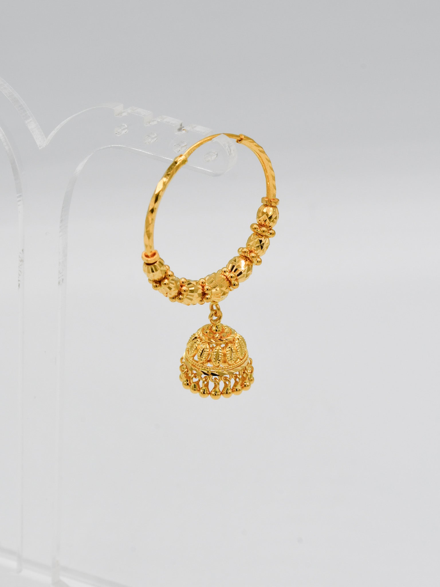 22ct Gold Ball Jhumki Bali - Roop Darshan