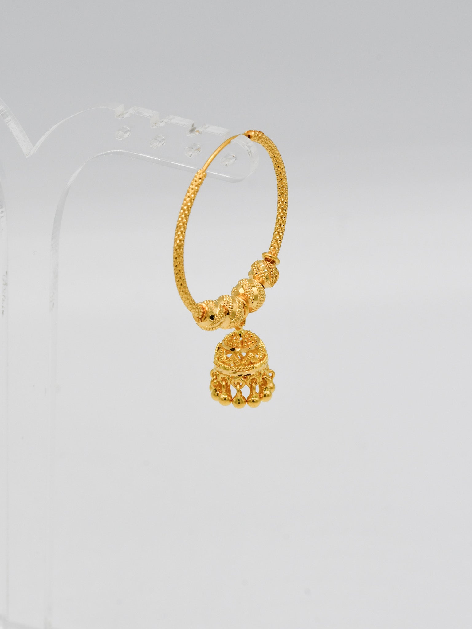 22ct Gold Ball Jhumki Bali - Roop Darshan