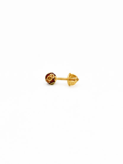 22ct Gold Mina Stud Earrings - Roop Darshan