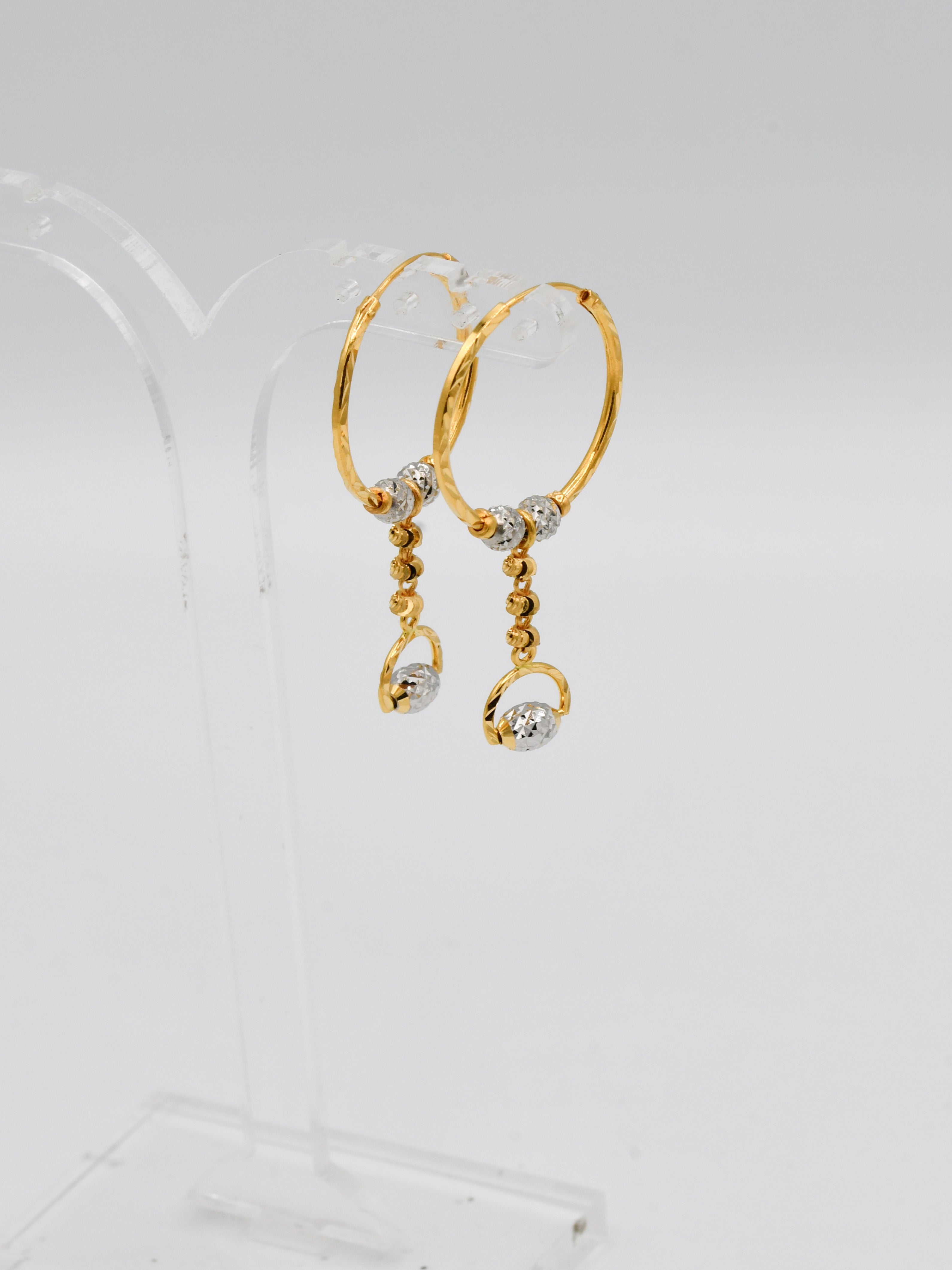 22ct Gold Two Tone Ball Bali - Roop Darshan