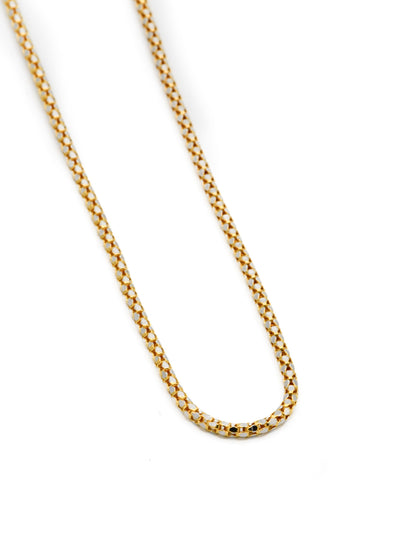 22ct Gold Two Tone Chain - Roop Darshan