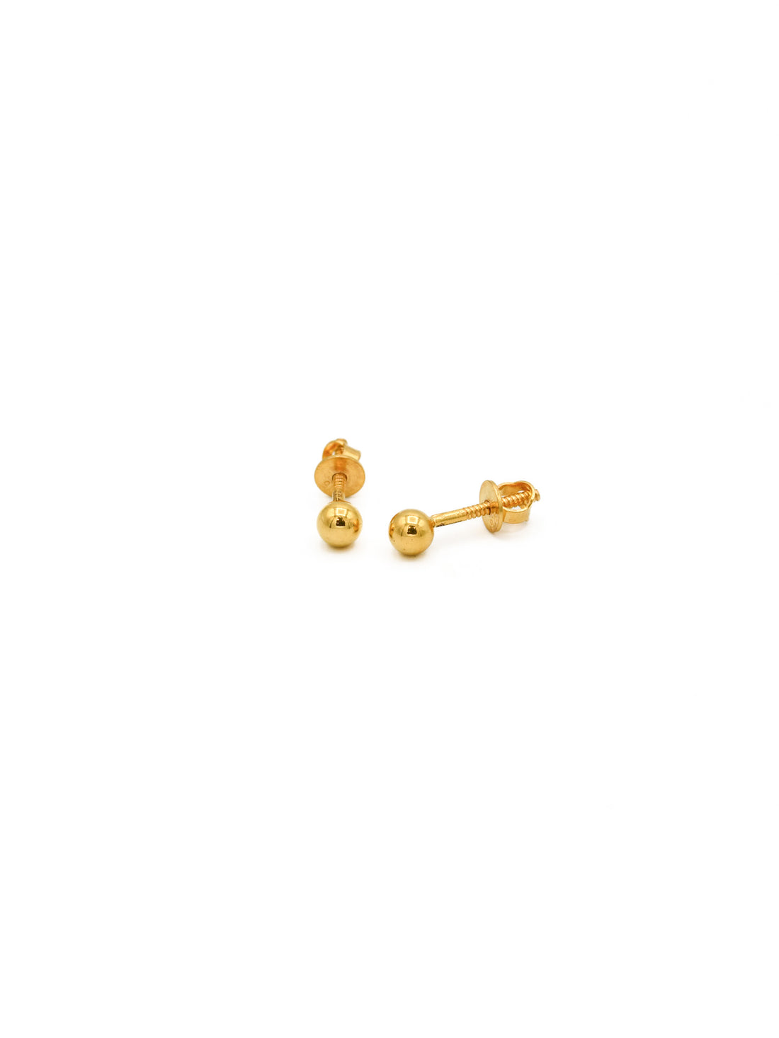 22ct Gold Ball Stud Earrings