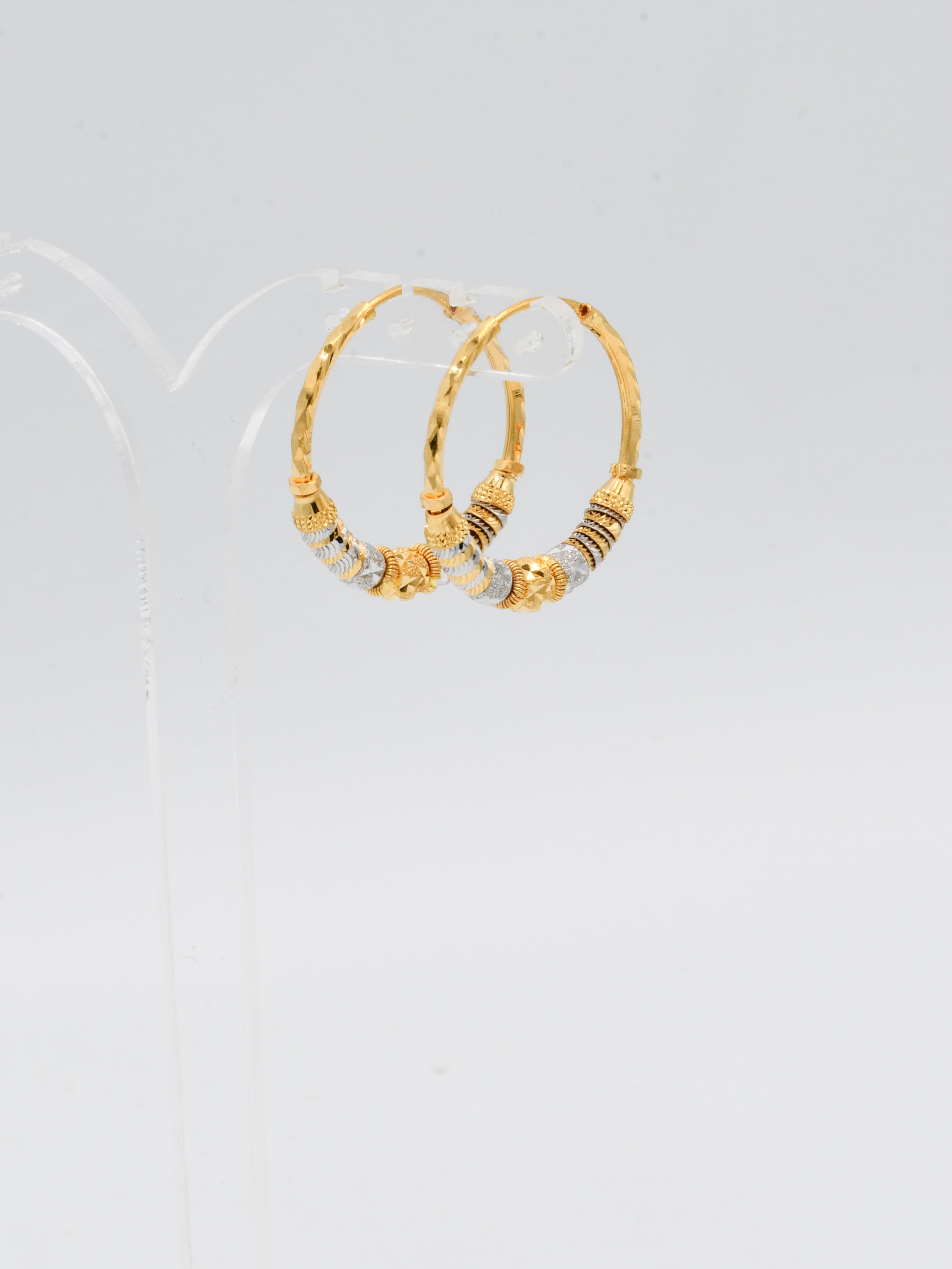 22ct Gold Two Tone Ball Bali - Roop Darshan