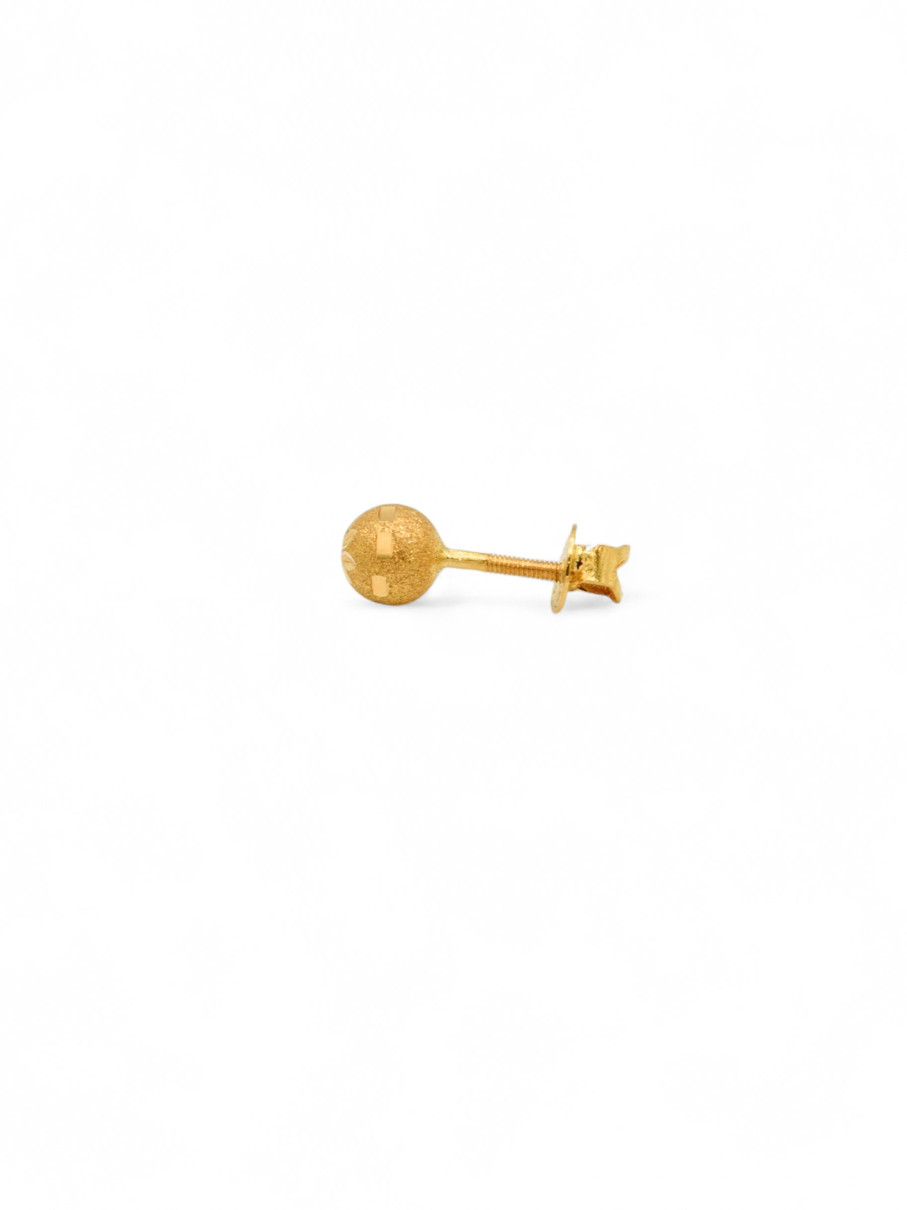 22ct Gold Ball Stud Earrings