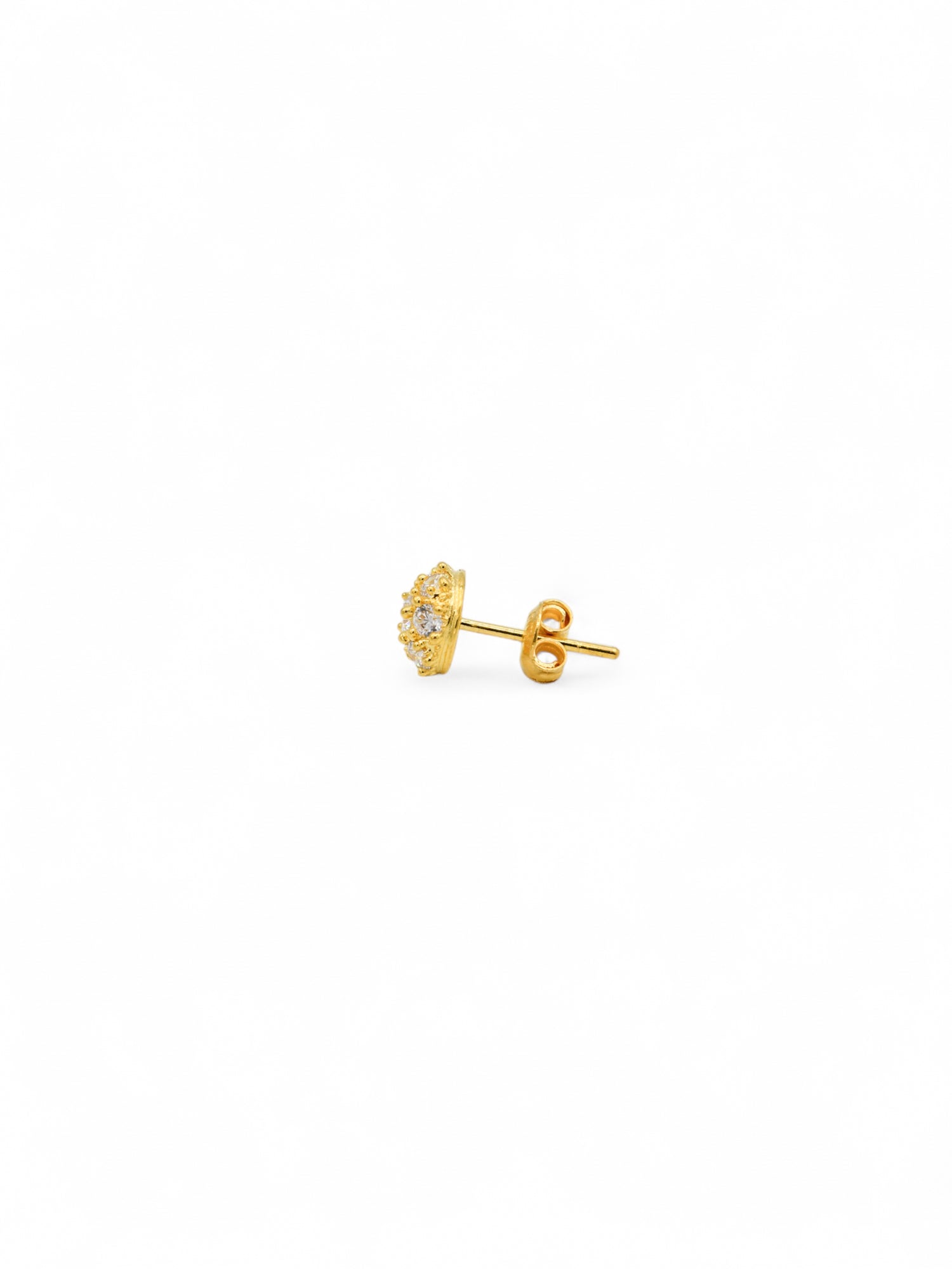 22ct Gold CZ Stud Earrings - Roop Darshan