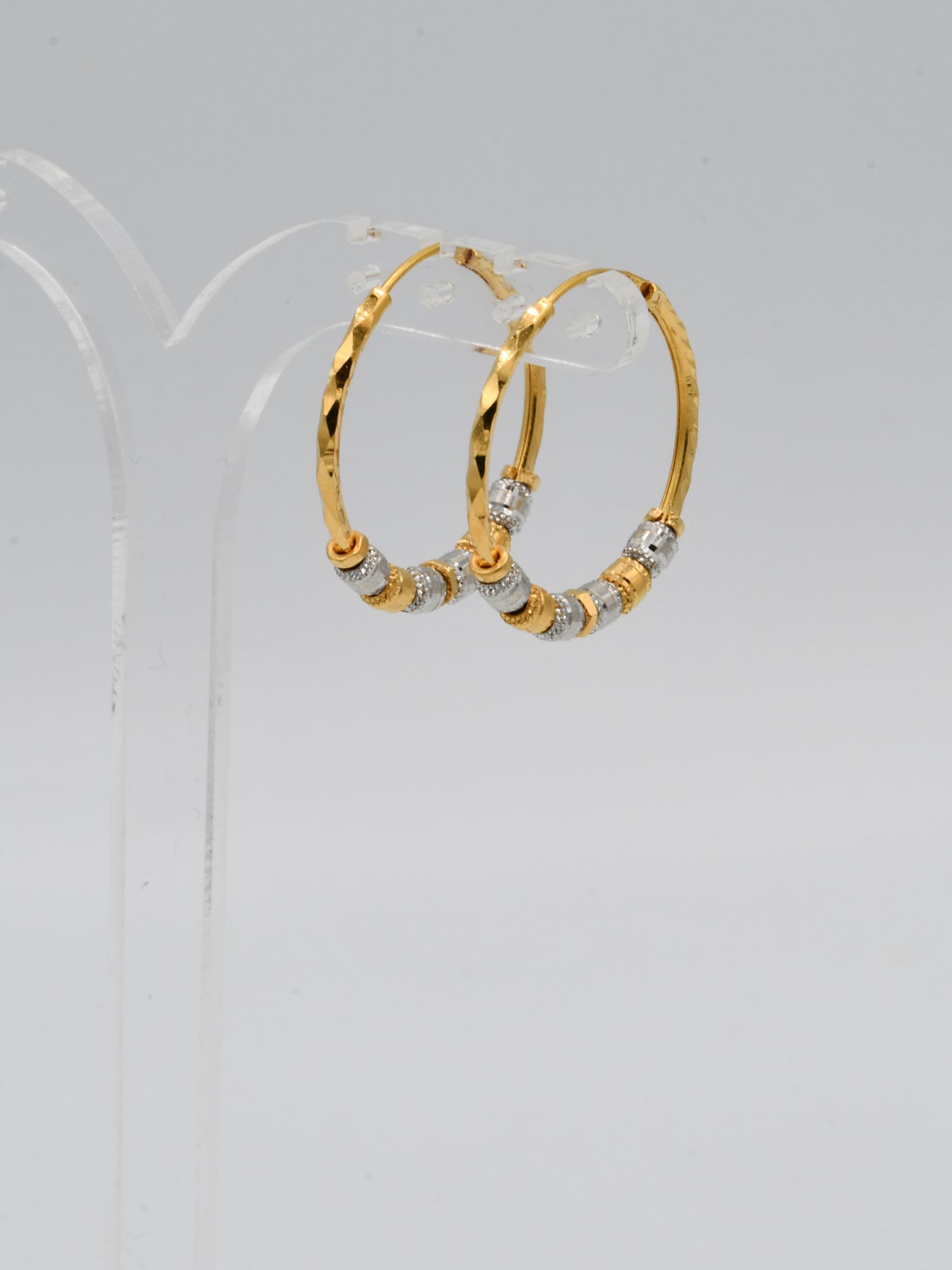 22ct Gold Two Tone Ball Bali - Roop Darshan