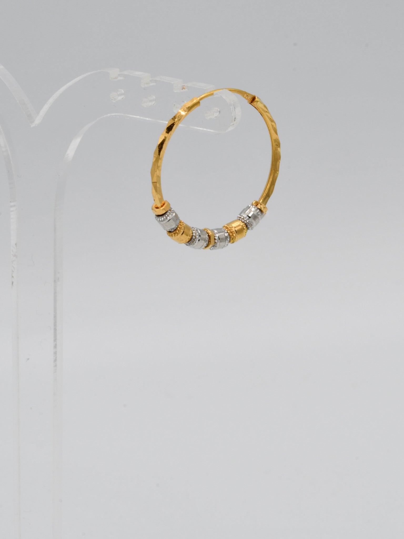 22ct Gold Two Tone Ball Bali - Roop Darshan
