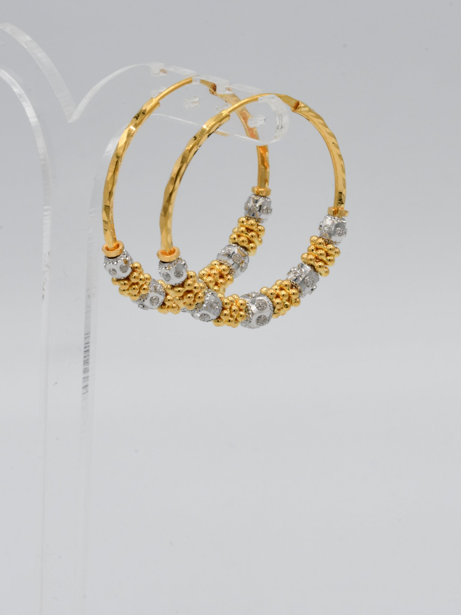 22ct Gold Two Tone Ball Bali - Roop Darshan