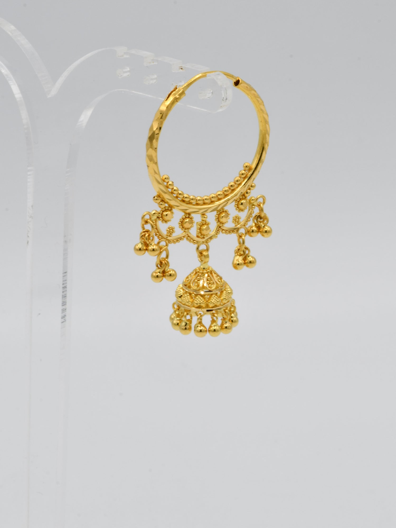 22ct Gold Jhumki Bali - Roop Darshan