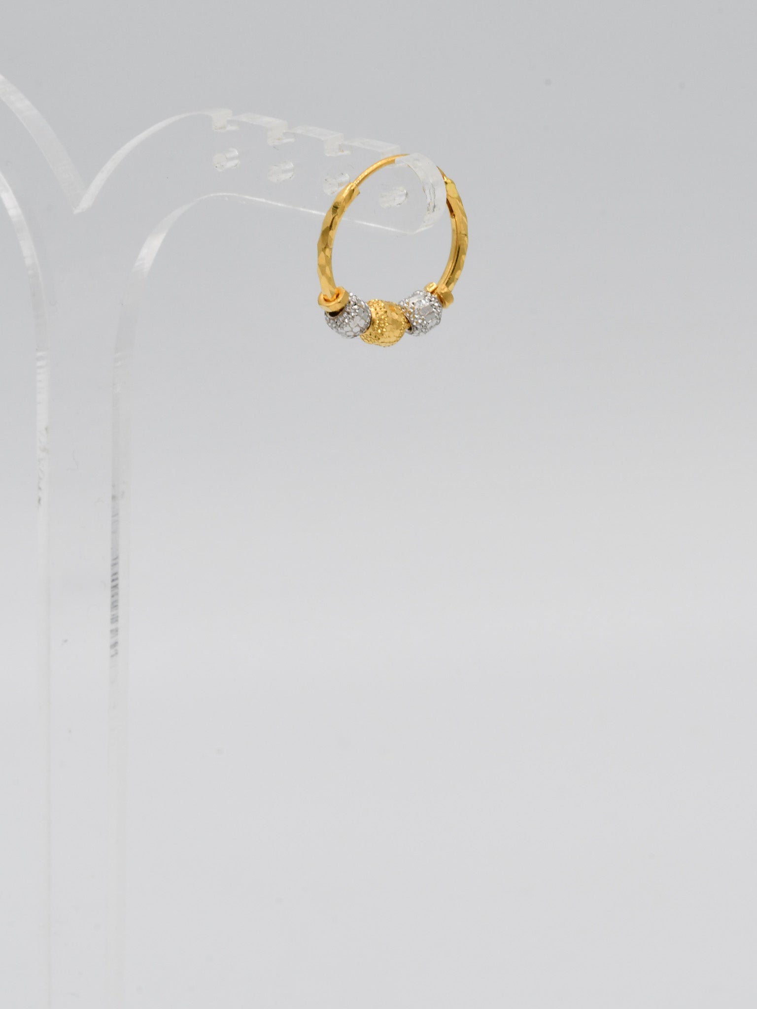 22ct Gold Two Tone Ball Bali - Roop Darshan