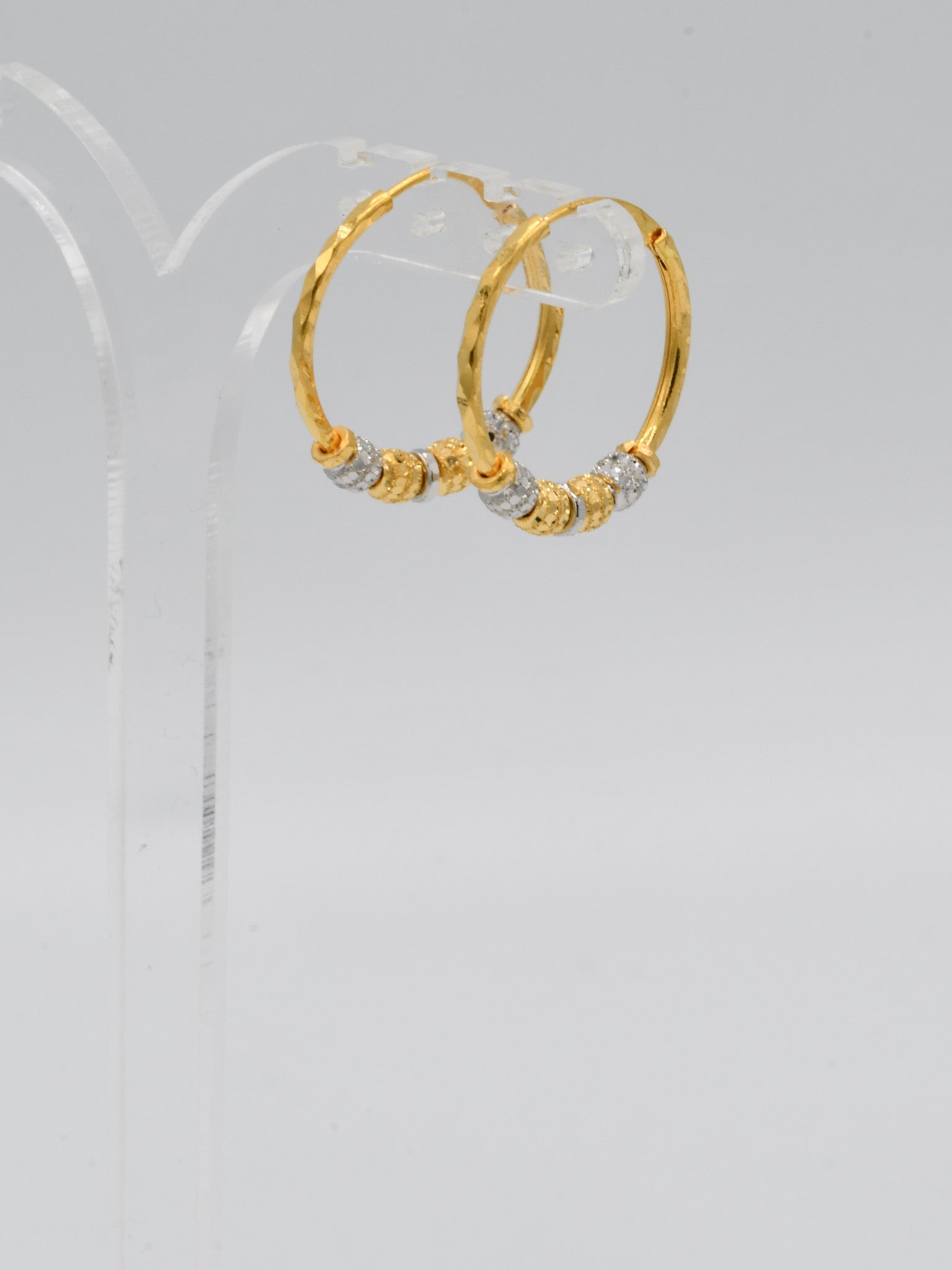 22ct Gold Two Tone Ball Bali