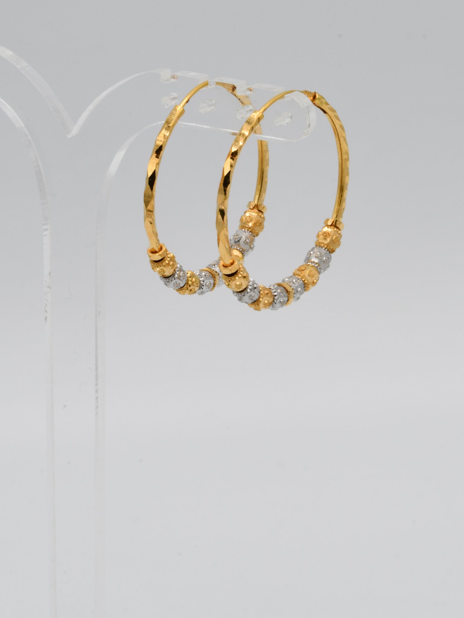 22ct Gold Two Tone Ball Bali - Roop Darshan