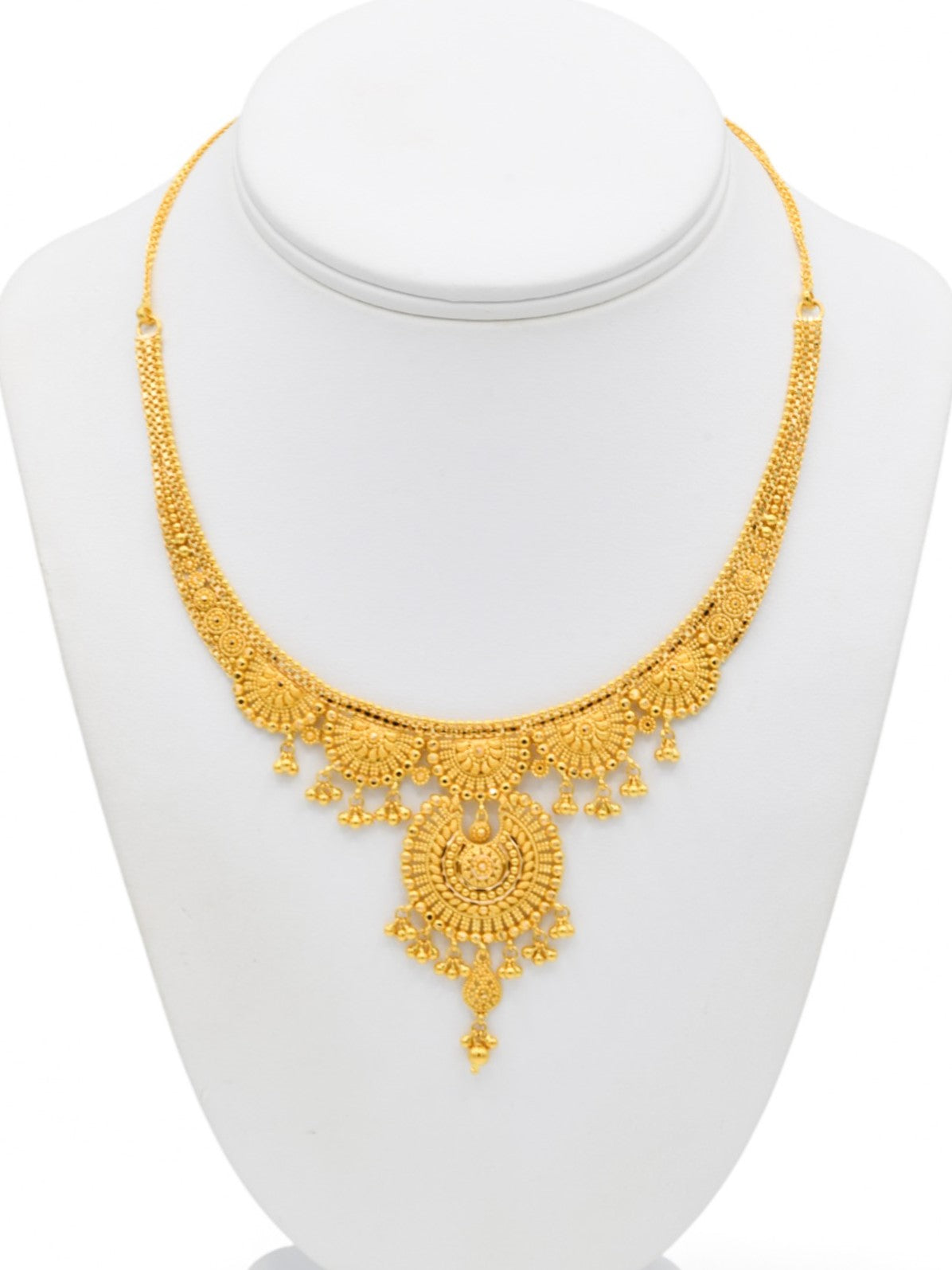 22ct Gold Necklace Set - Roop Darshan