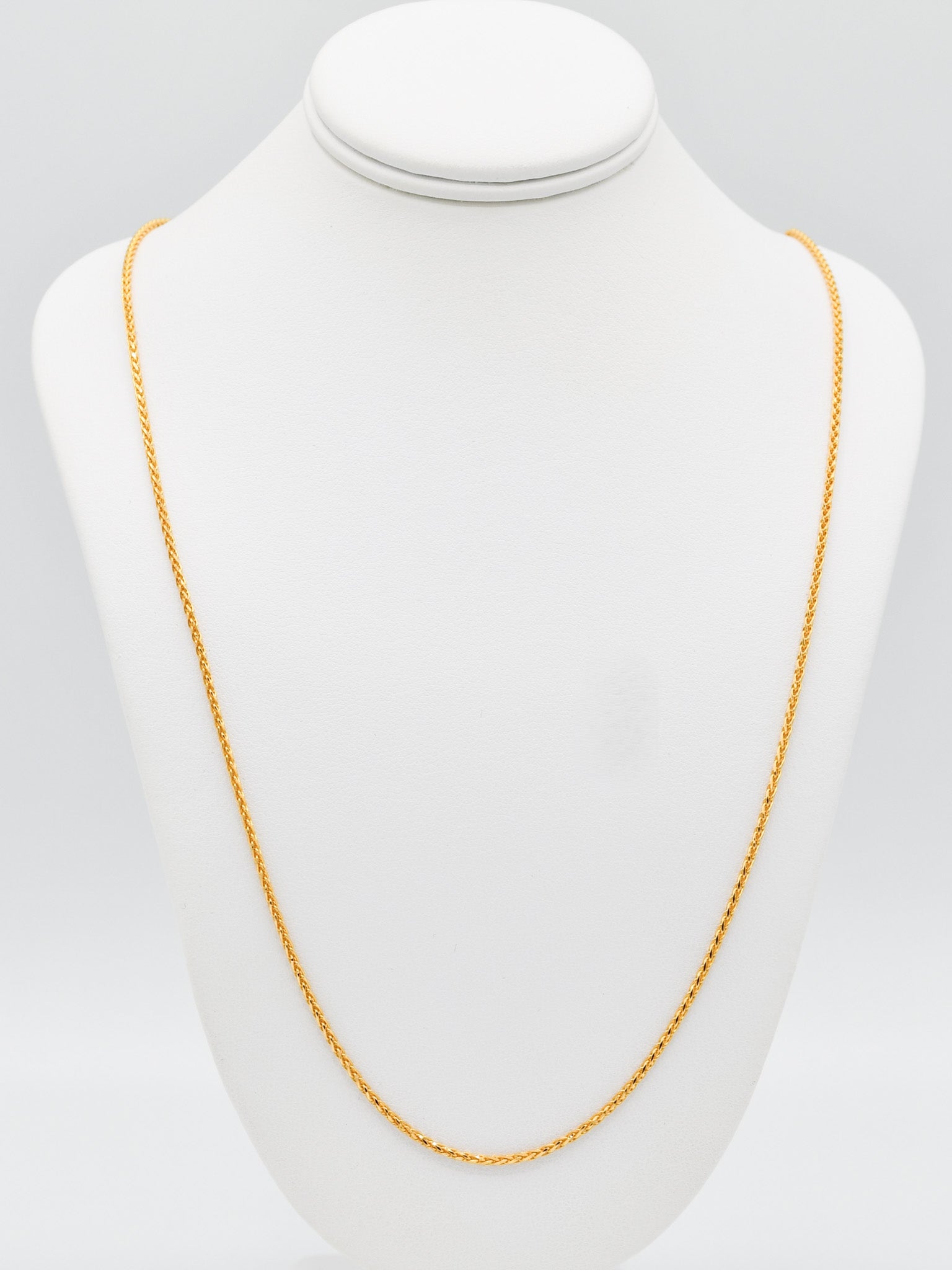 22ct Gold Spiga Chain - 65 cm - Roop Darshan