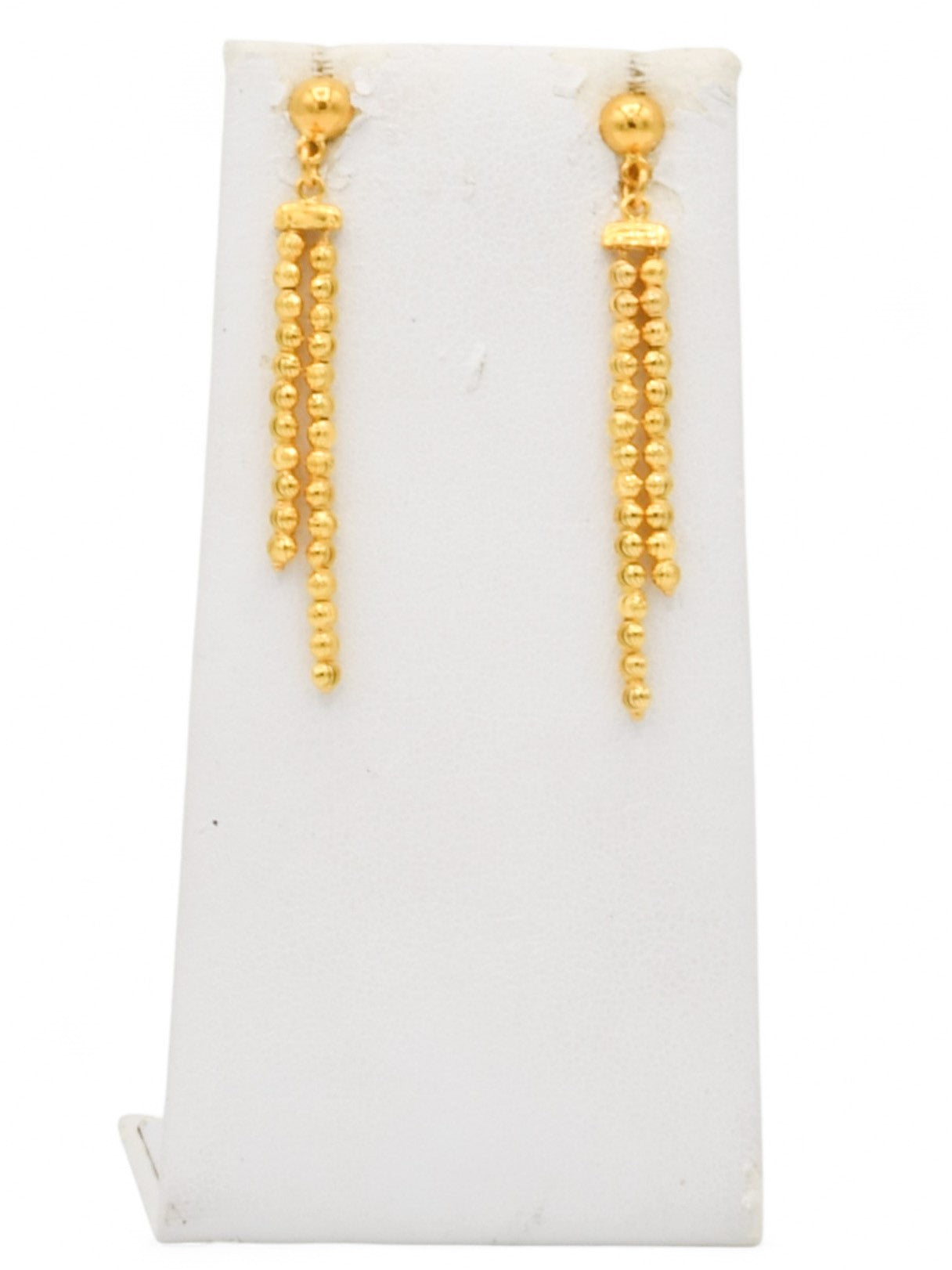 22ct Gold Ball Necklace Set - Roop Darshan