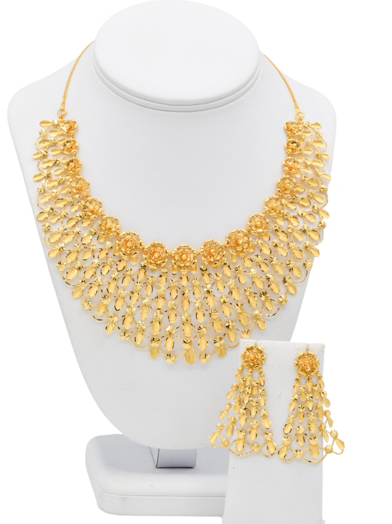 22ct Gold Necklace Set - Roop Darshan