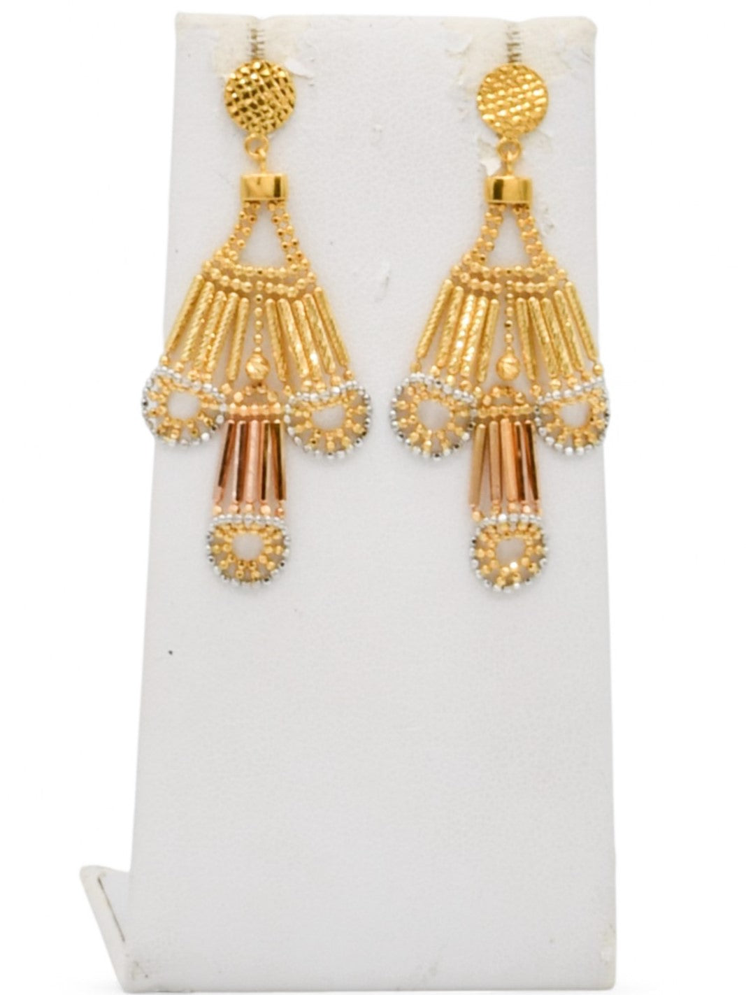 22ct Rose Gold Two Tone Necklace Set - Roop Darshan