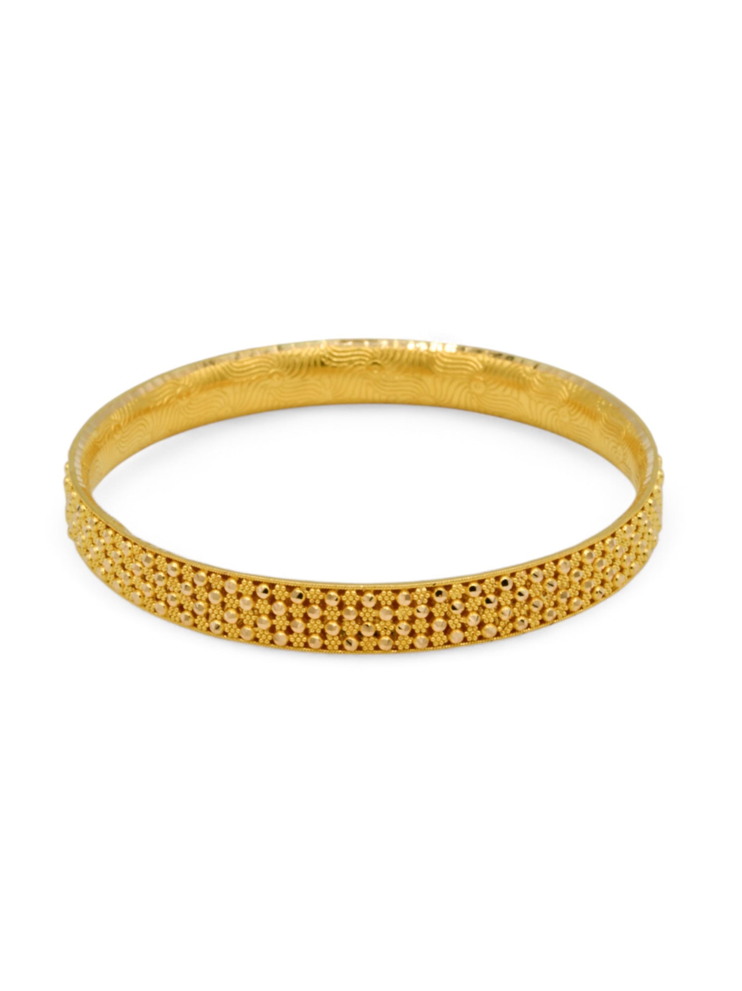 22ct Gold Filigree Pair Bangle - Roop Darshan