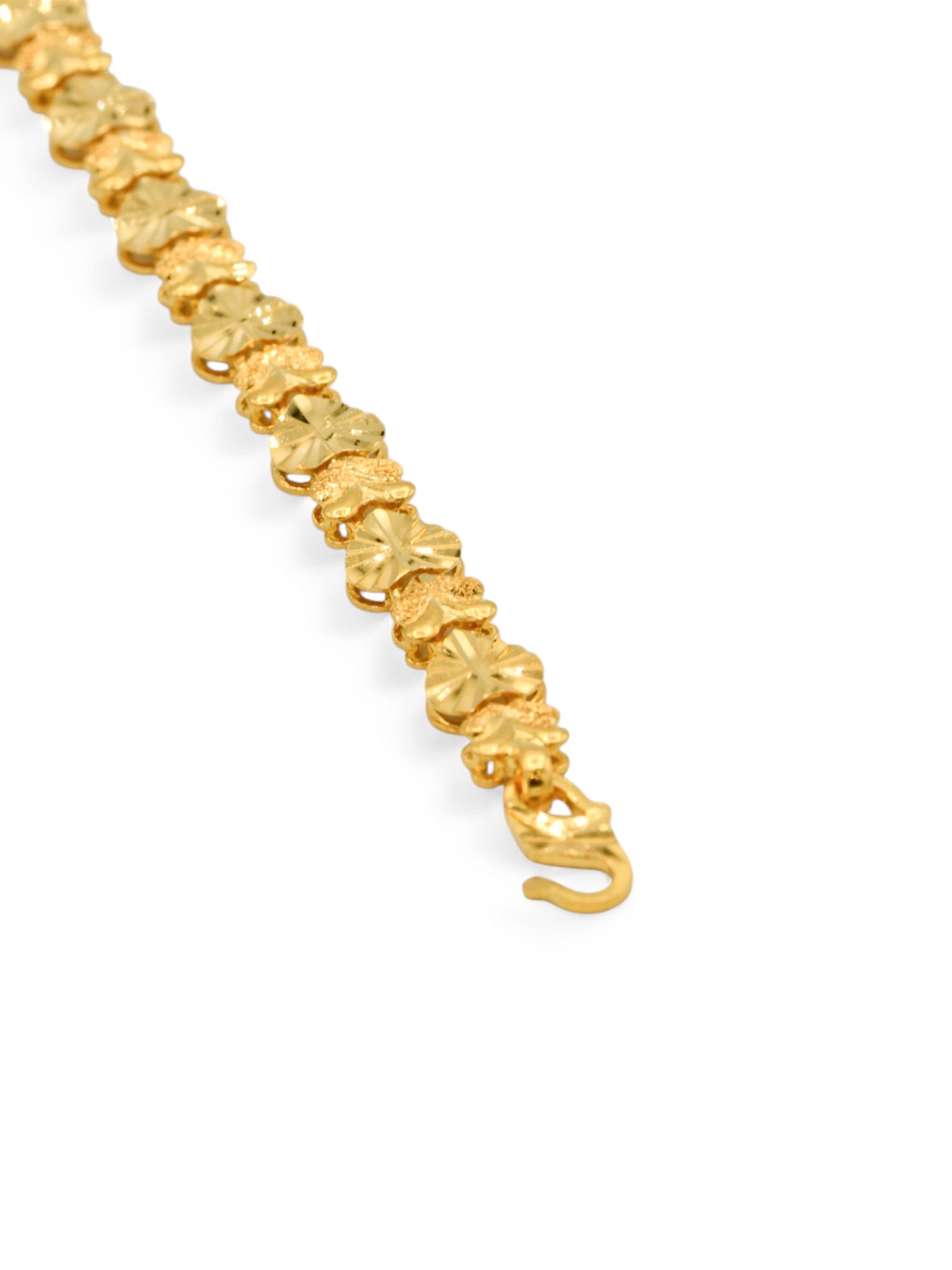 22ct Gold Heart Ladies Bracelet - Roop Darshan