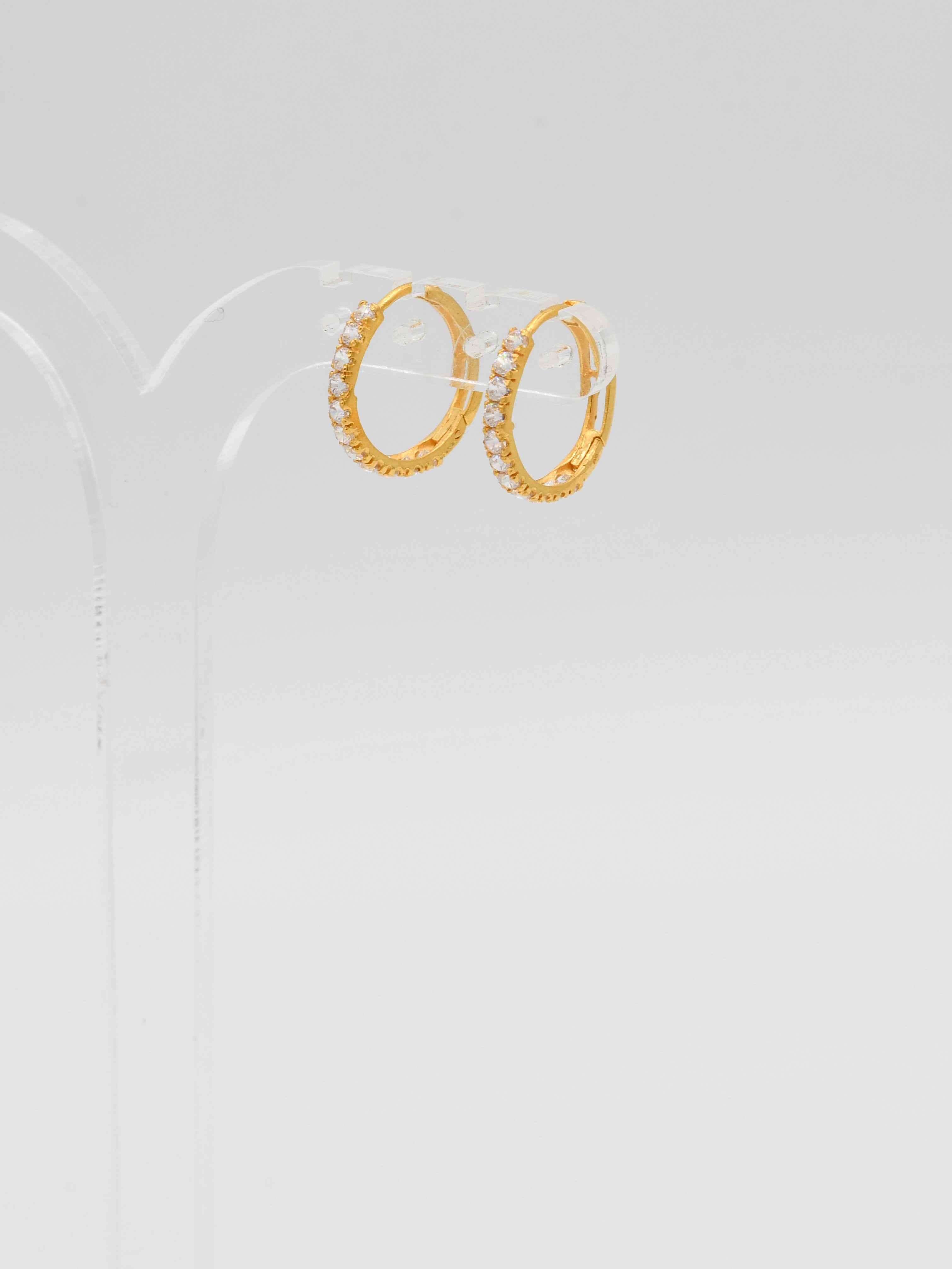 22ct Gold CZ Bali