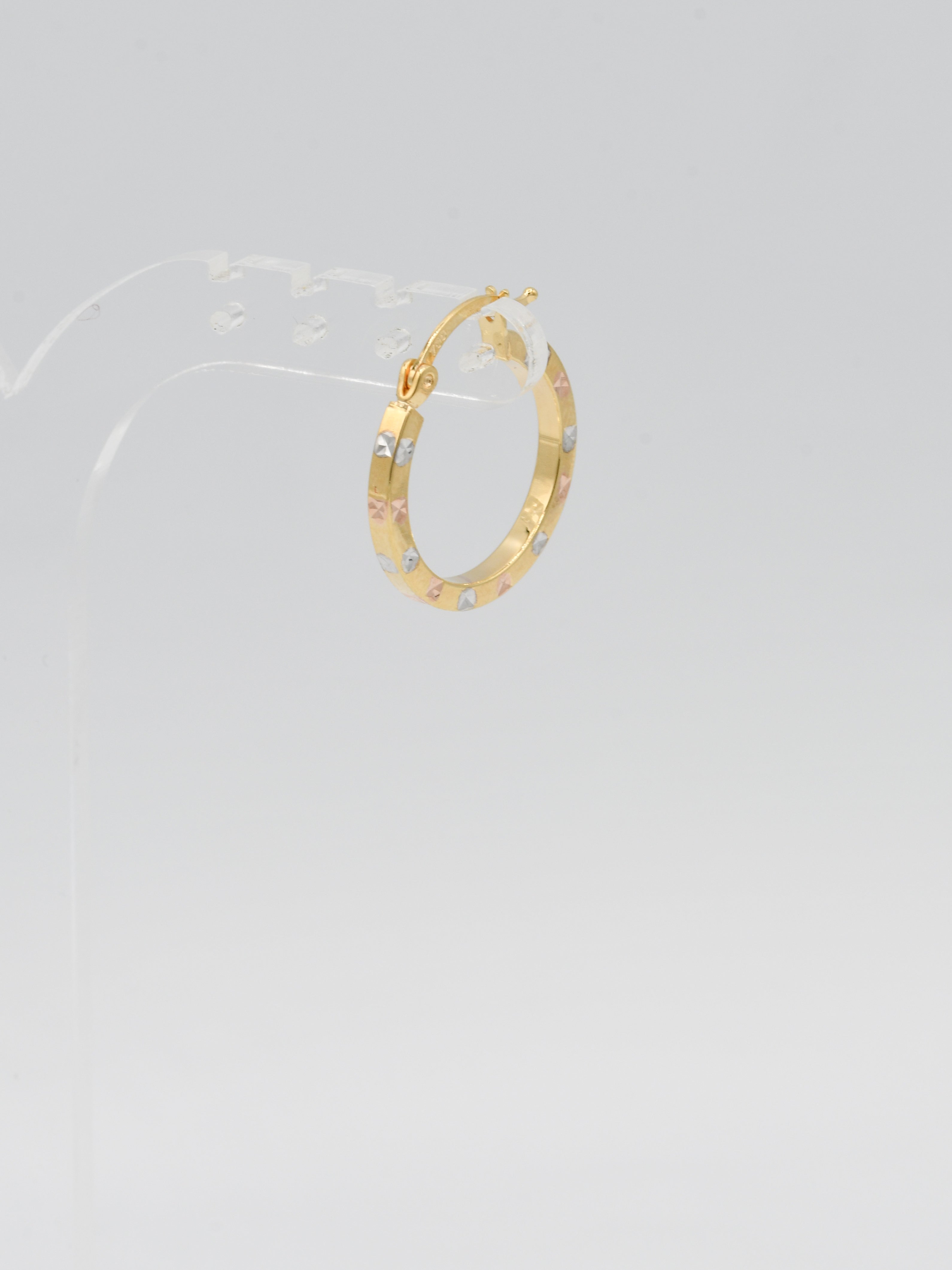 18ct Gold Two Tone Bali - Roop Darshan