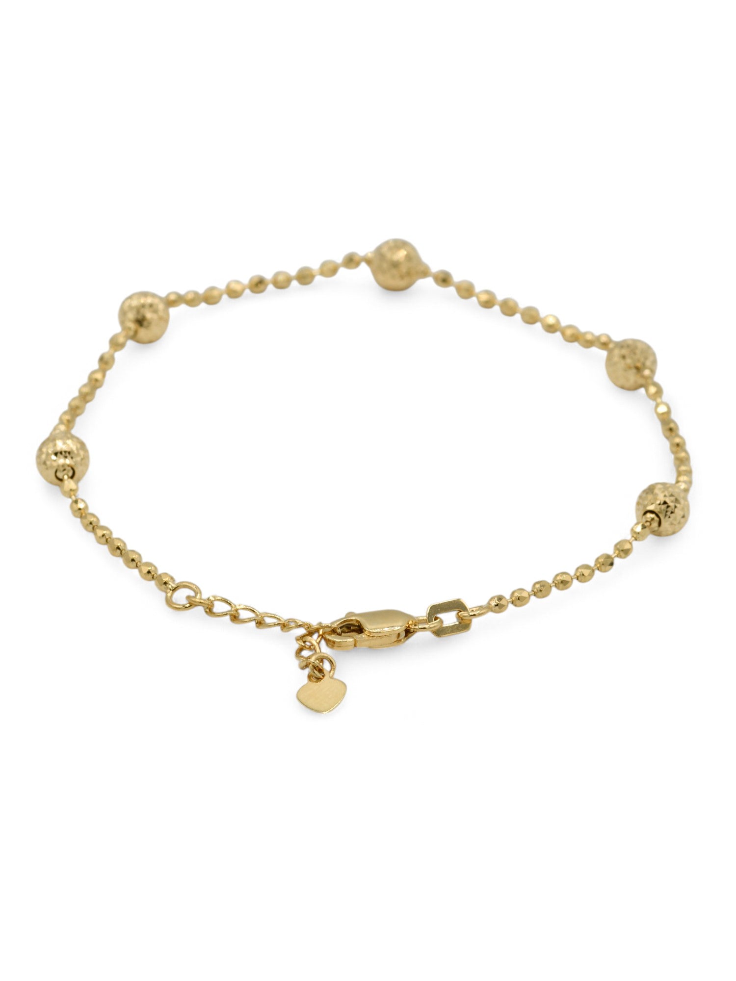 18ct Gold Ball Ladies Bracelet