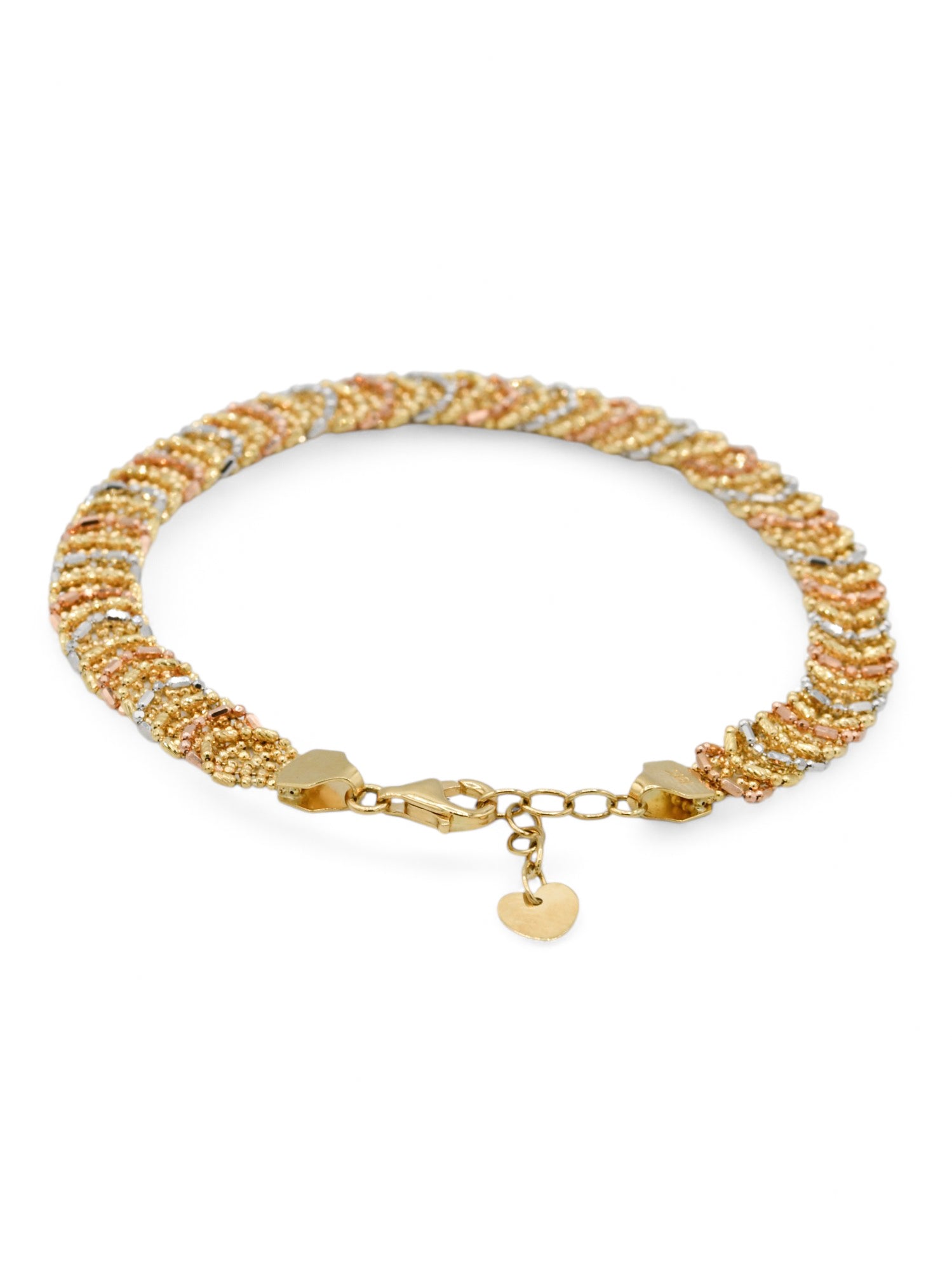 18ct Rose Gold Two Tone Ladies Bracelet