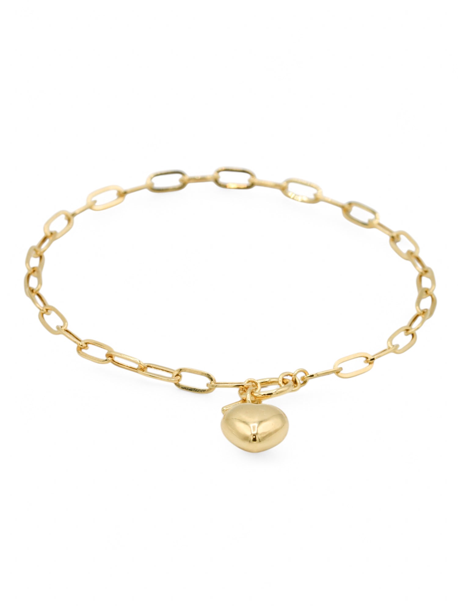 18ct Gold Paper Clip Ladies Bracelet