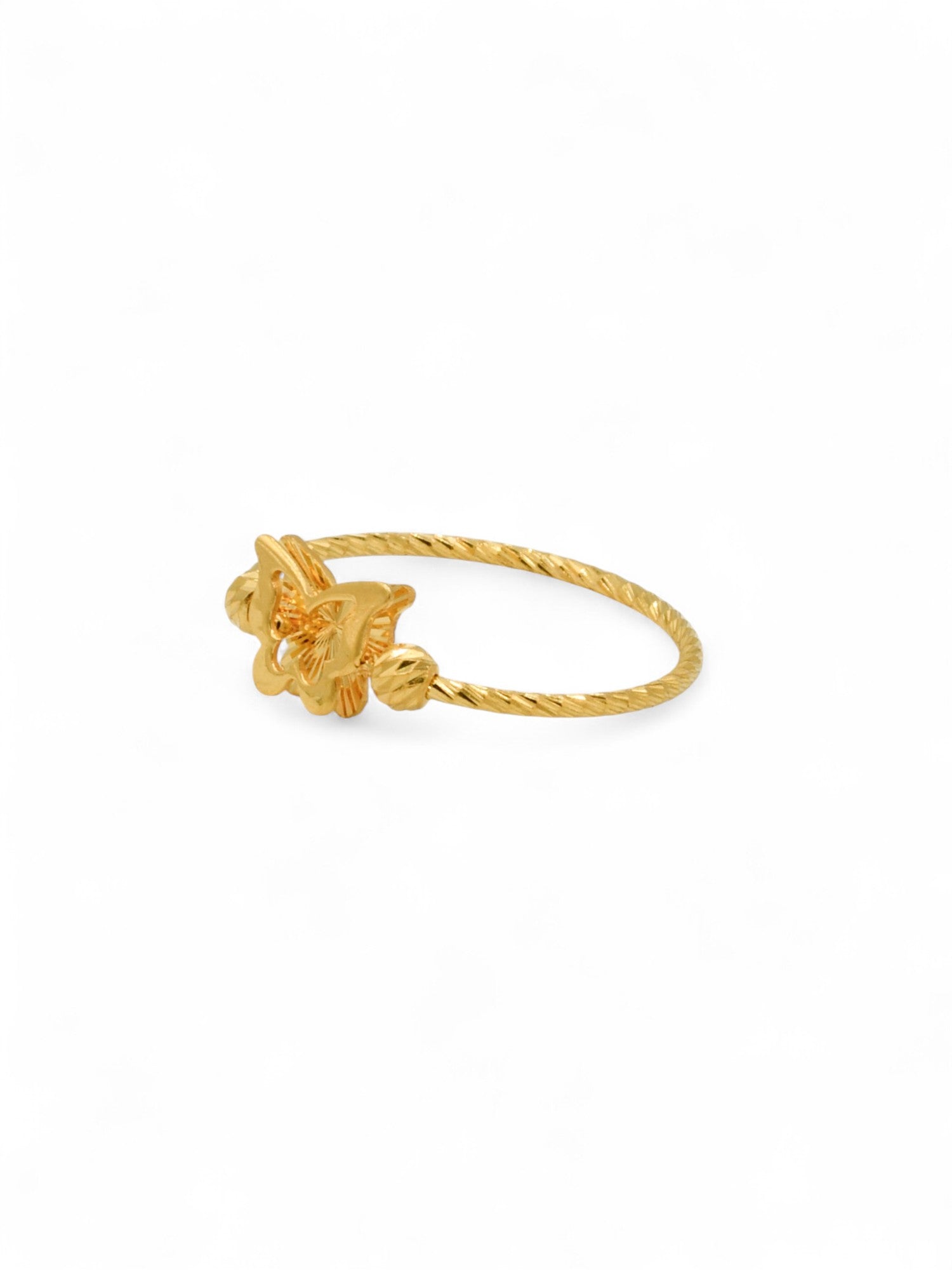 22ct Gold Butterfly Ladies Ring