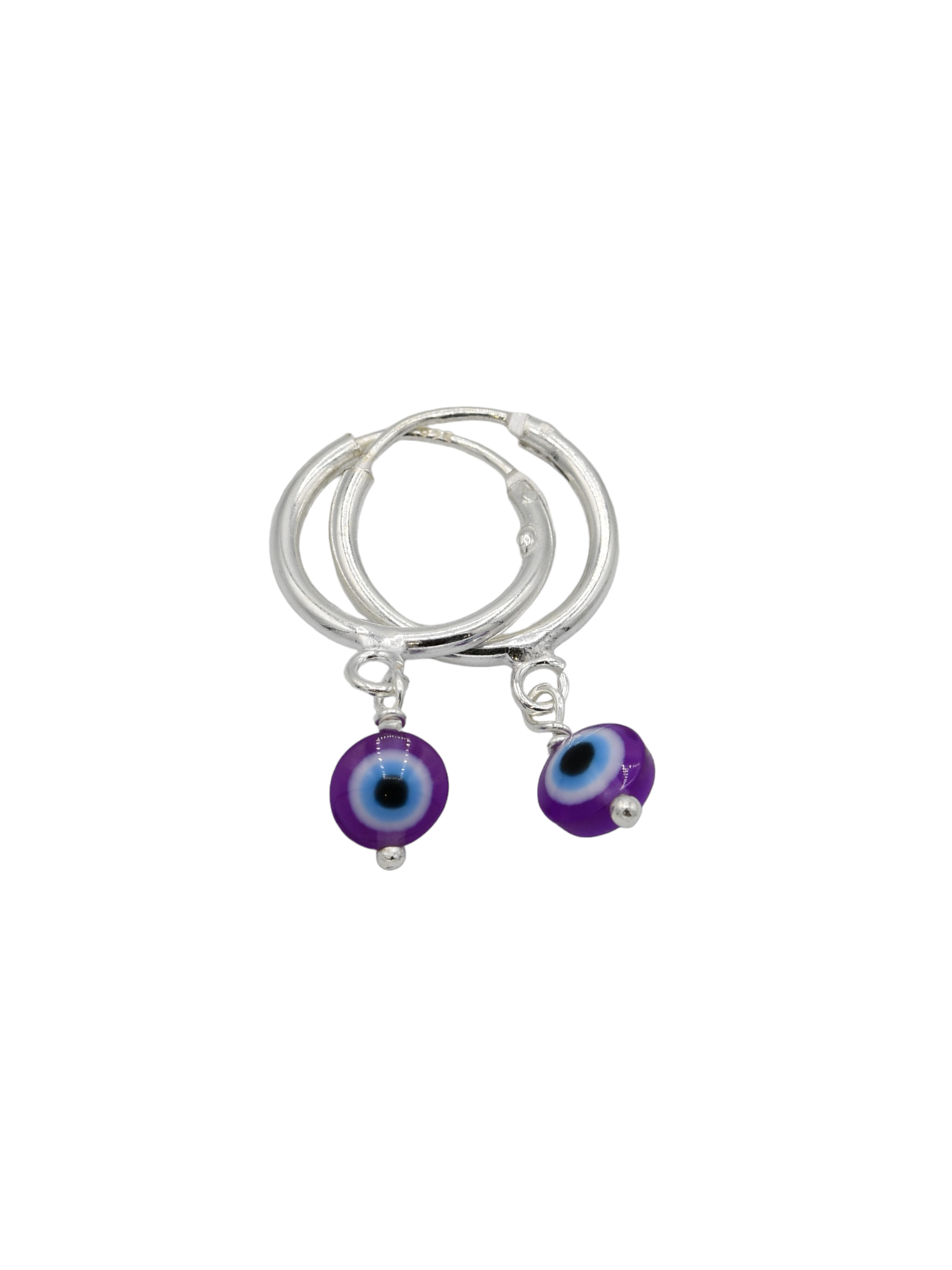 Silver Evil Eye Pair Bali - Roop Darshan