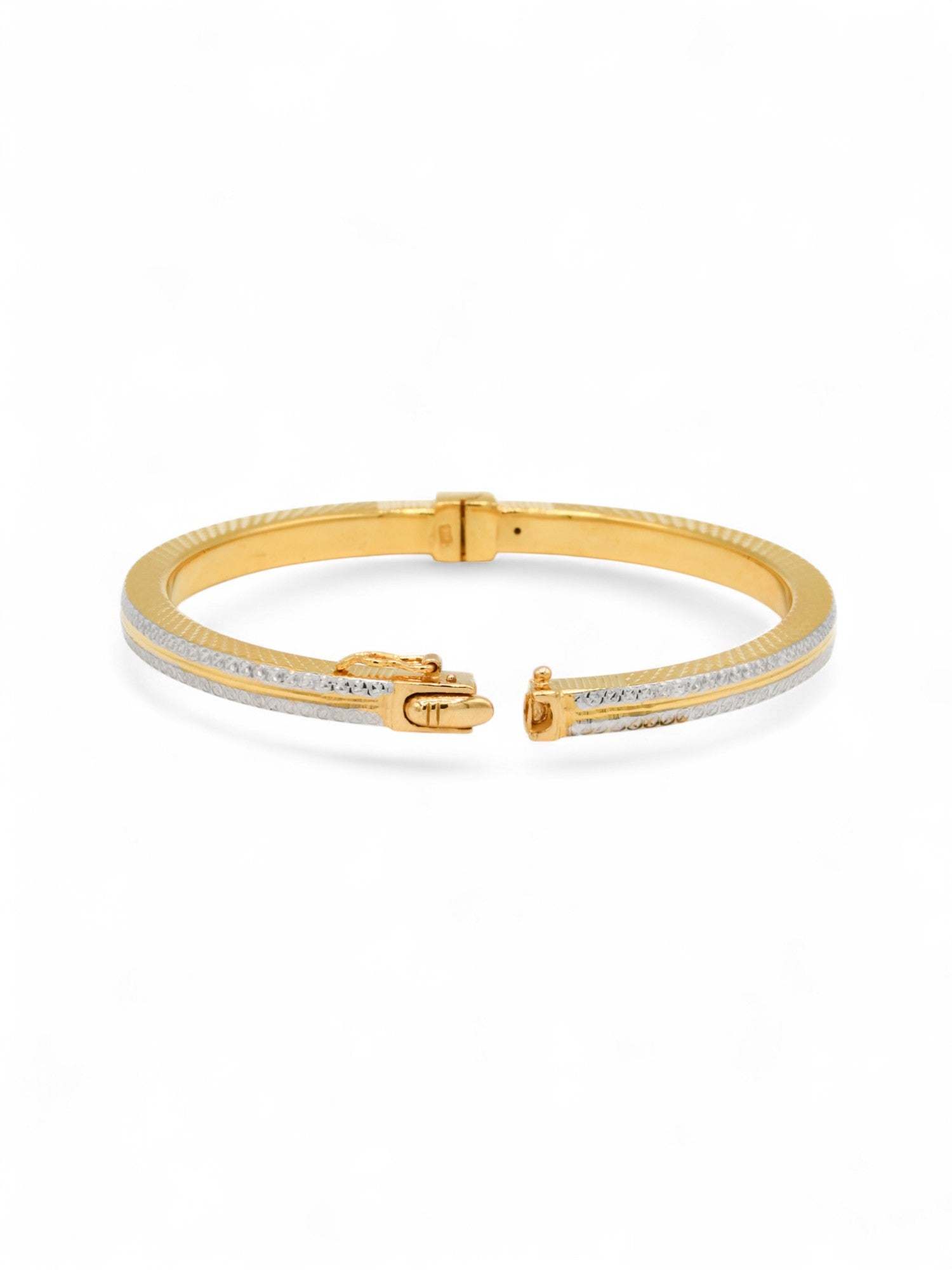 22ct Gold Two Tone Bangle