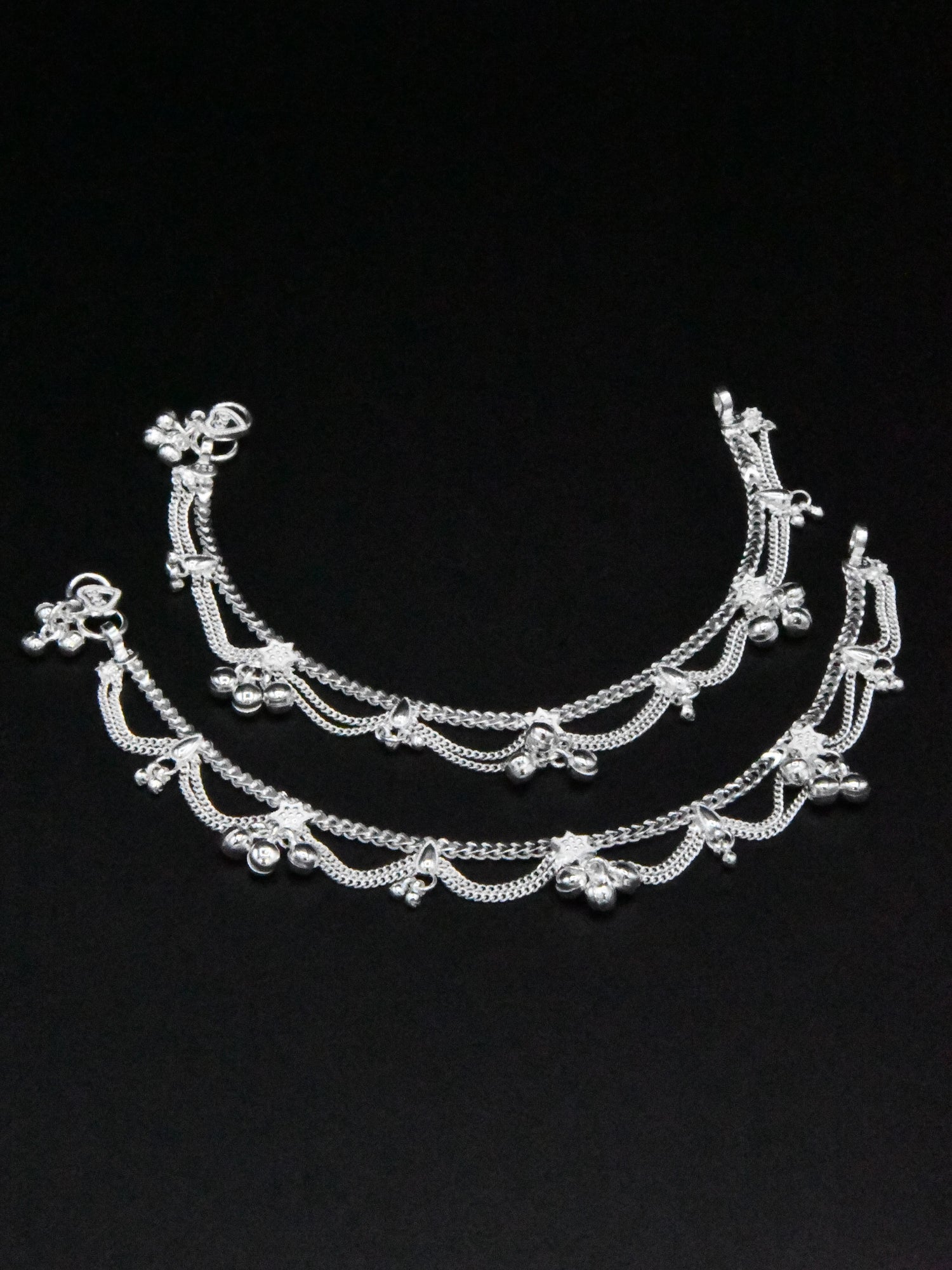 Girls Silver Anklets - Roop Darshan